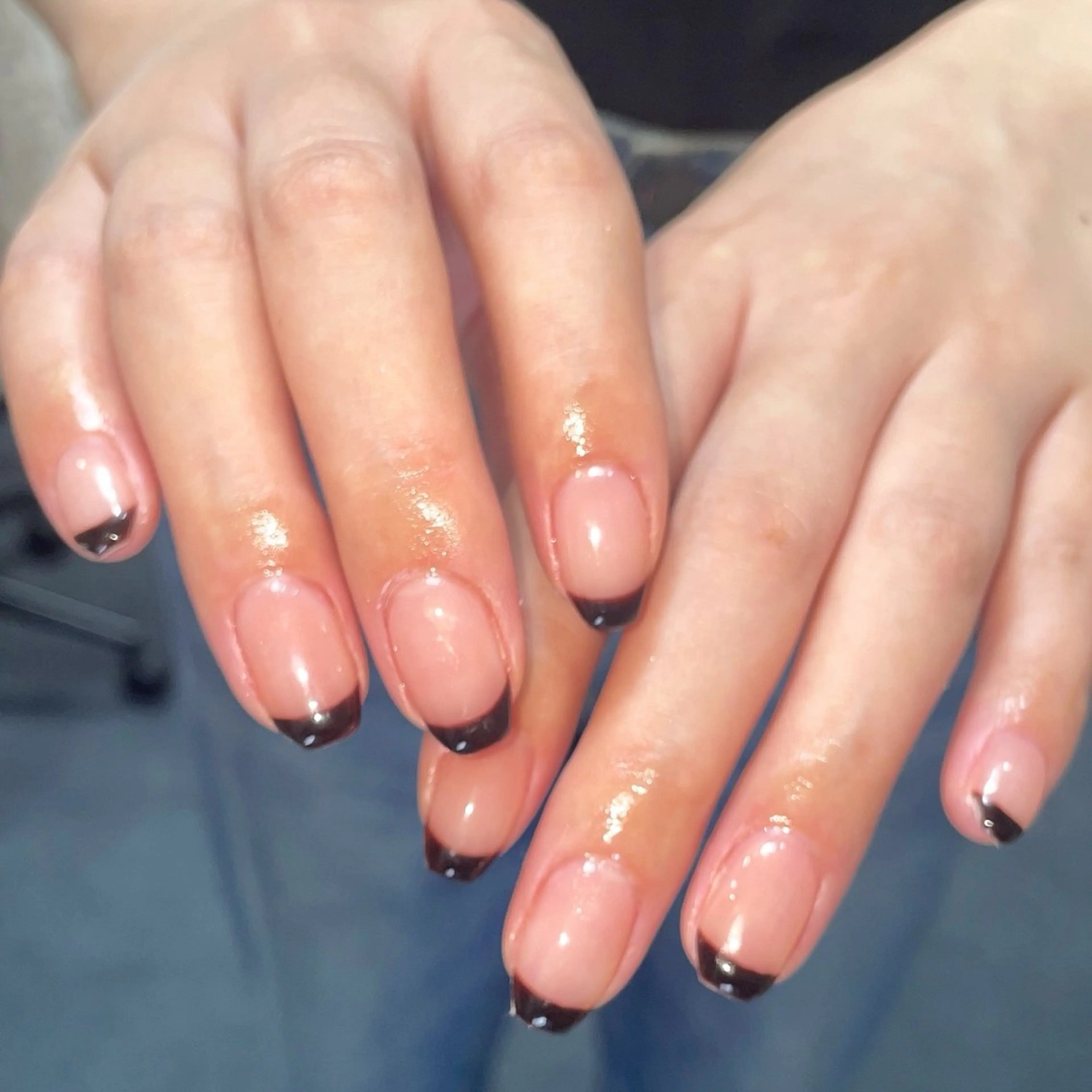 ネイル フレンチネイル オフィスネイル シンプルネイル ハンドネイル ハンドケア 🎀NAIL🎀 AI🪄︎︎◝✩のネイルデザイン