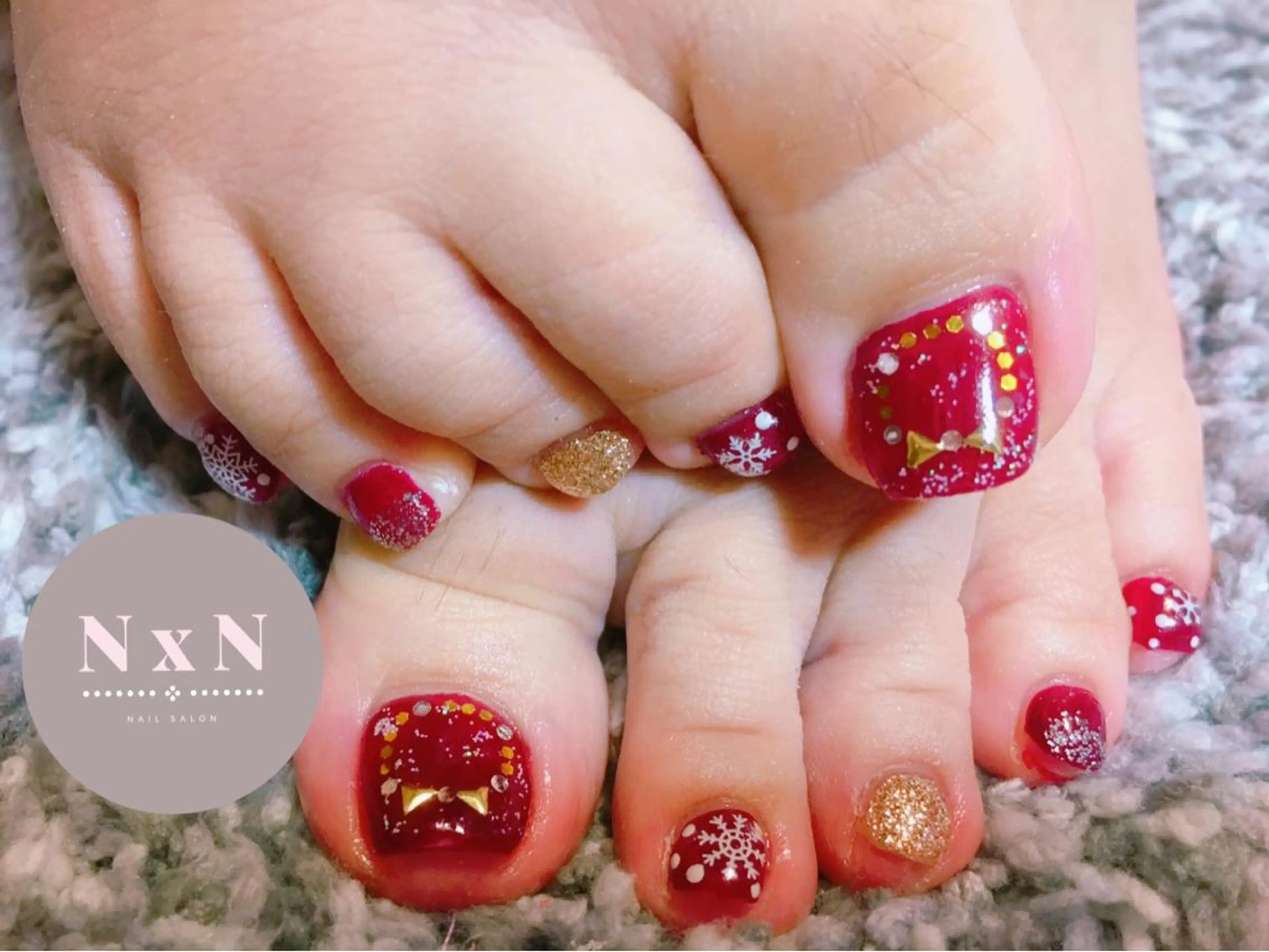 ネイル 冬ネイル クリスマス nail salon N×Nのネイルデザイン