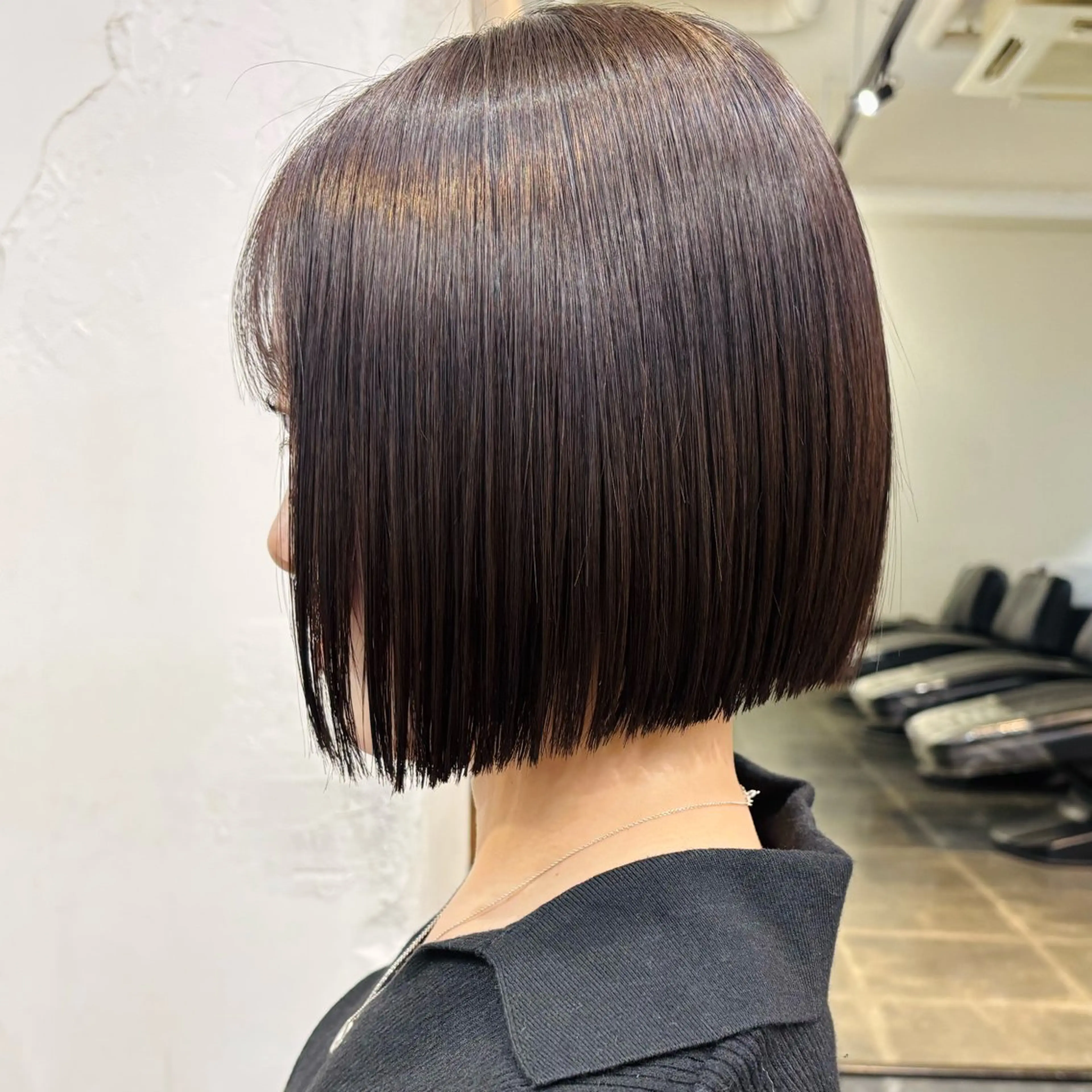 ショート カラー パーマ カット ヘアカラー 縮毛矯正 トリートメント ショートボブ髪質改善 縮毛矯正のプロ山道潤のヘアスタイル