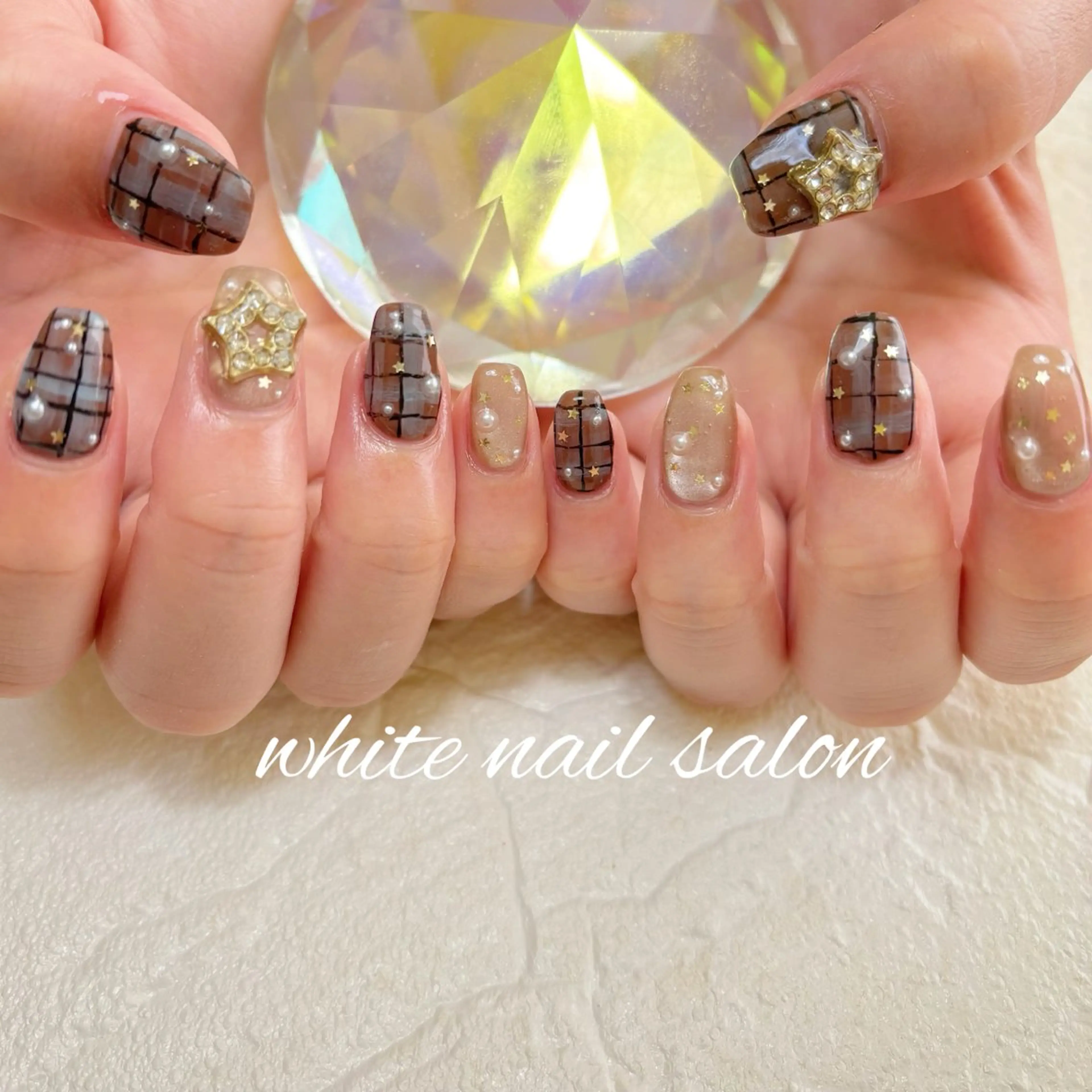 ネイル フットネイル ラメ(グリッター) 持ち込み ハンドネイル white nail salonのネイルデザイン