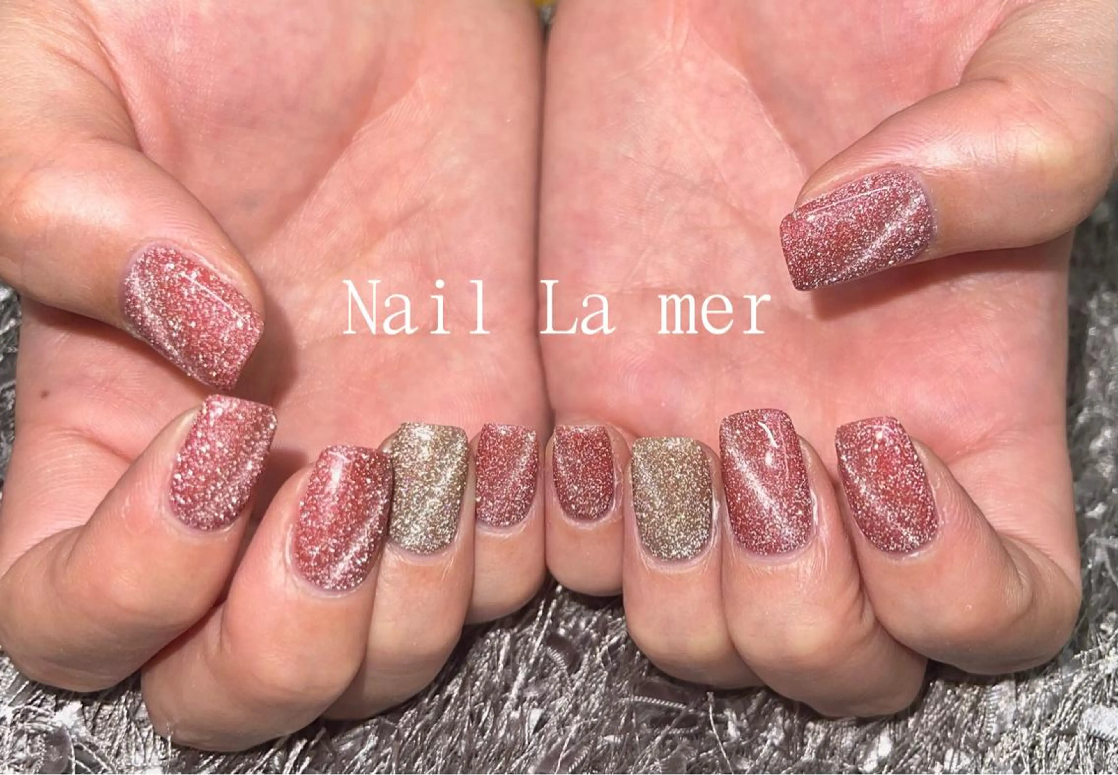 ネイル フラッシュネイル ワンカラーネイル La Merのネイルデザイン