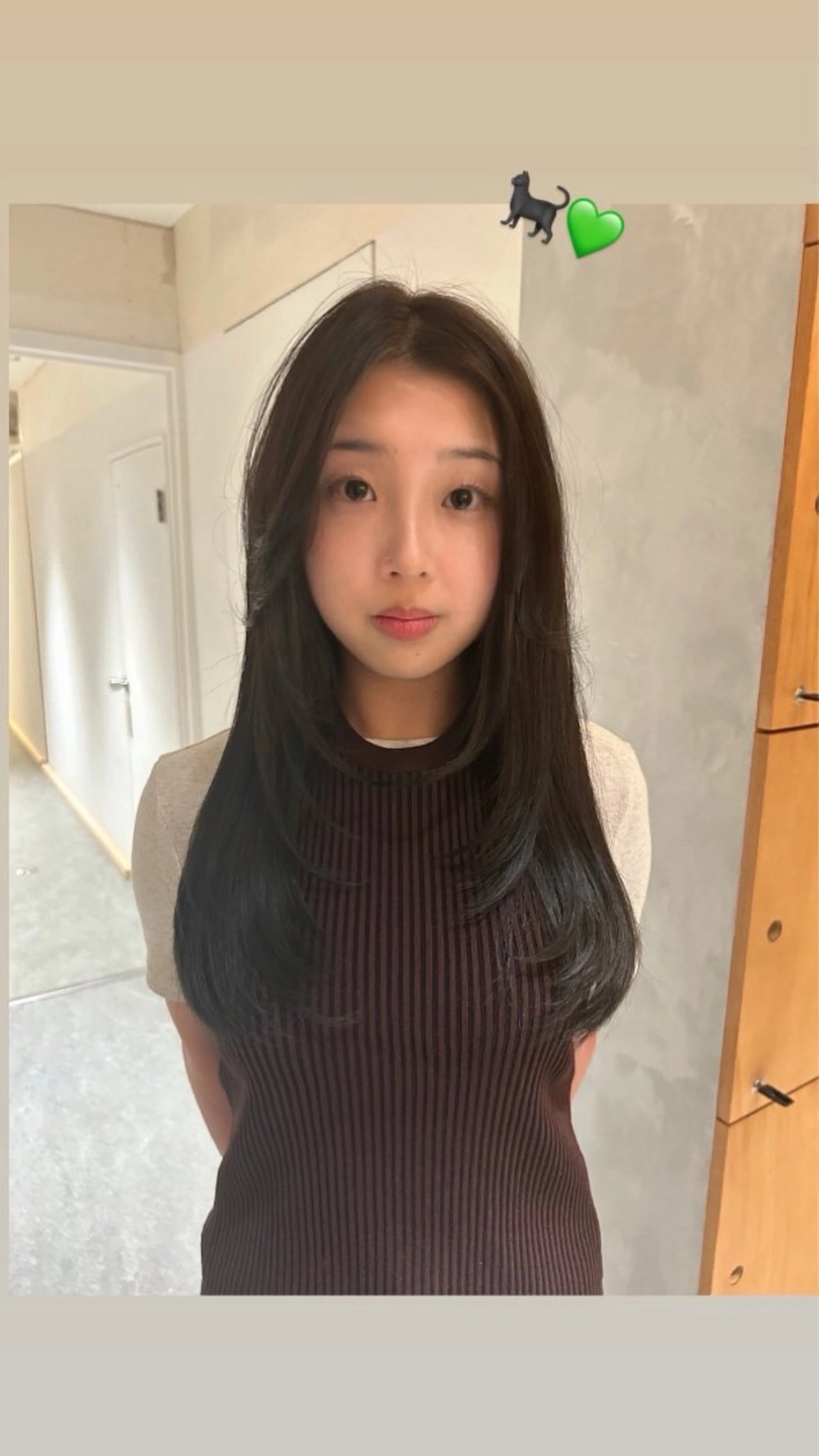 ロング カラー 林 妃和のヘアスタイル