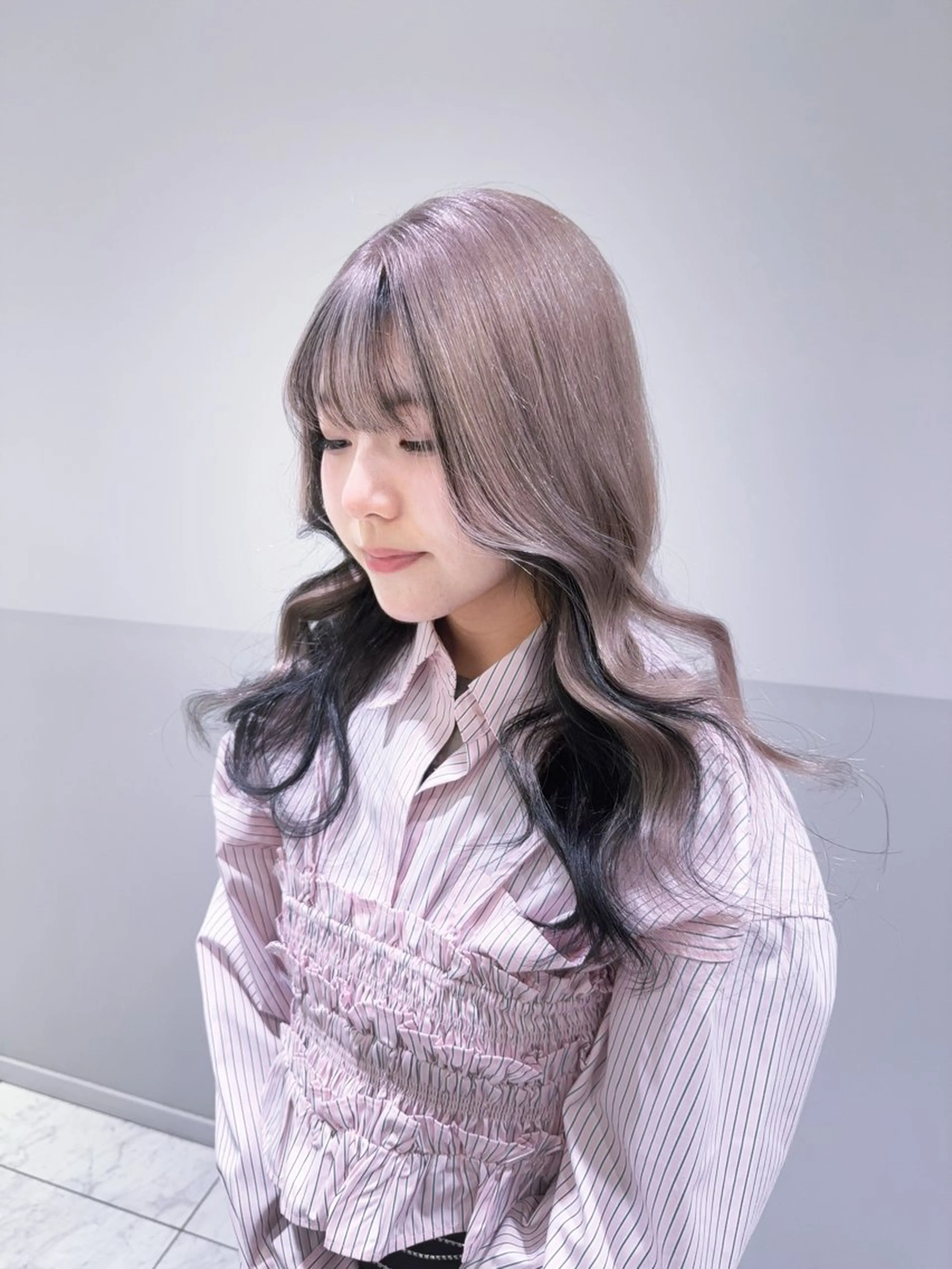 ロング カラー ヘアアレンジ メンズ ヘアカラー トリートメント SALOWIN所属・ハイトーン美容師 MASATOのヘアスタイル