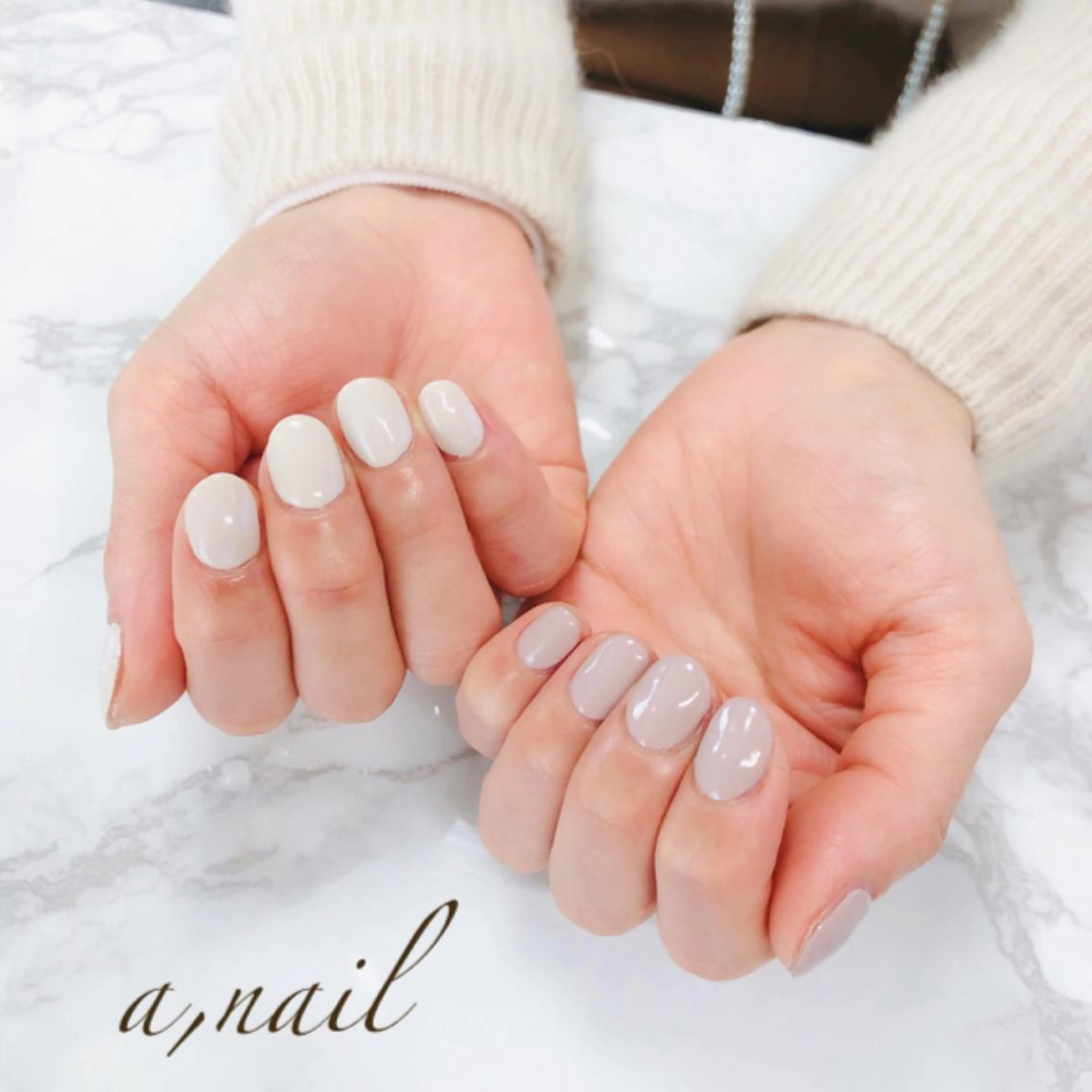 ネイル フットネイル ラメ(グリッター) ニュアンスネイル オフィスネイル ワンカラーネイル ハンドネイル ネイルサロン エーネイルのネイルデザイン