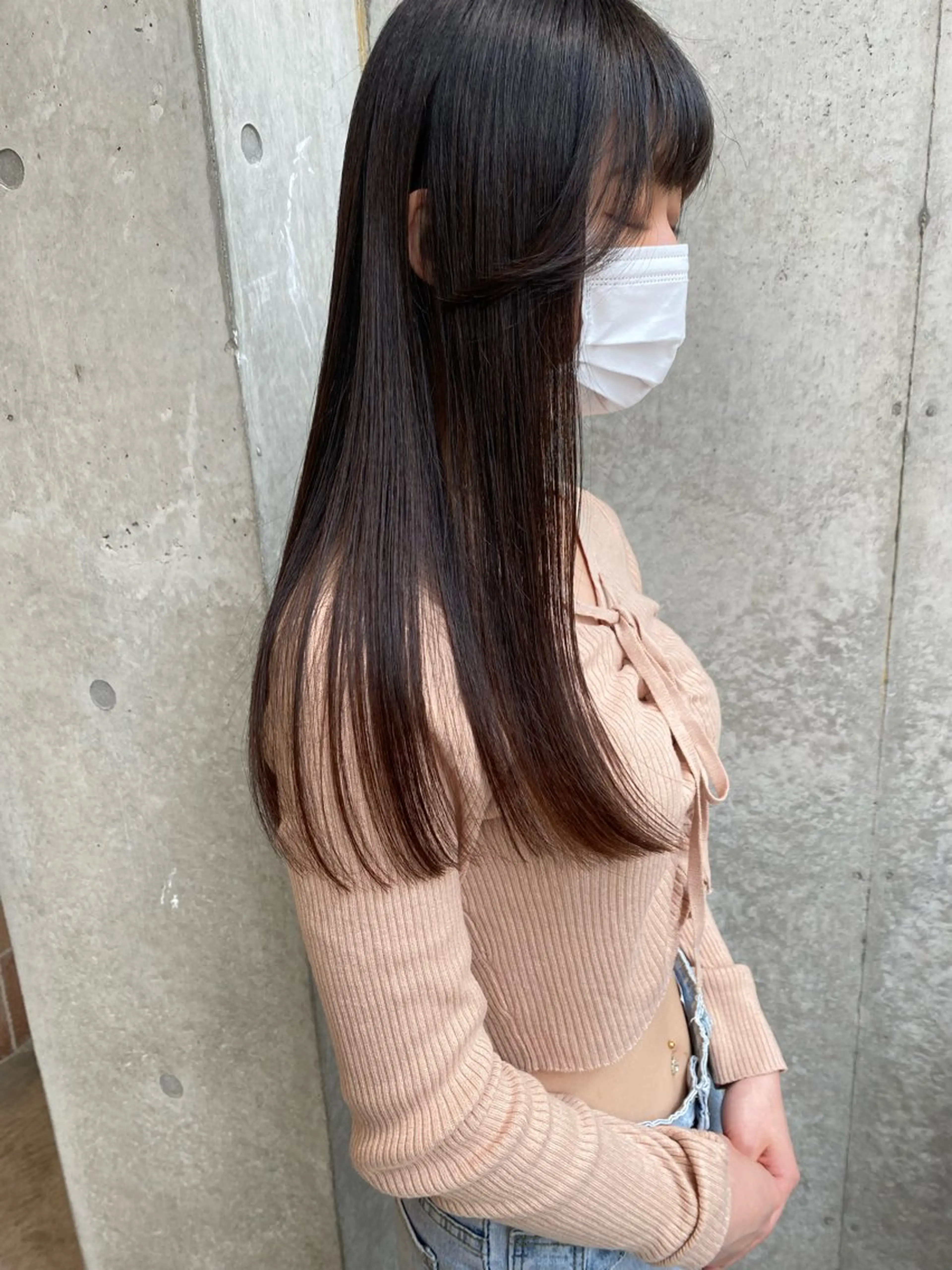 ロング カラー カット トリートメント レイヤー/柔色 カラー/SAkiのヘアスタイル