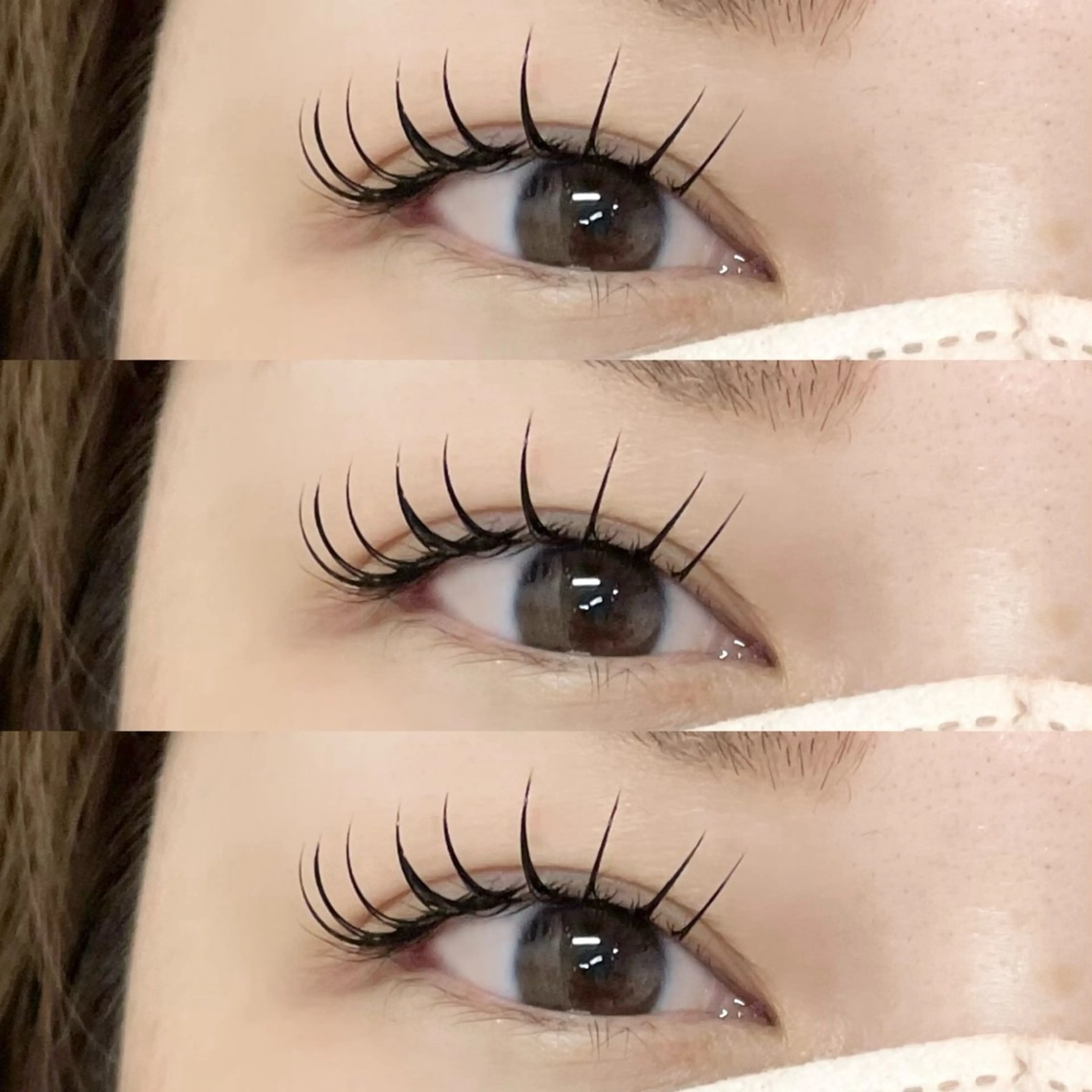 マツエク・マツパ 目尻長め アップワードラッシュ elu+播磨店所属・elu+ rinaのマツエク・マツパデザイン