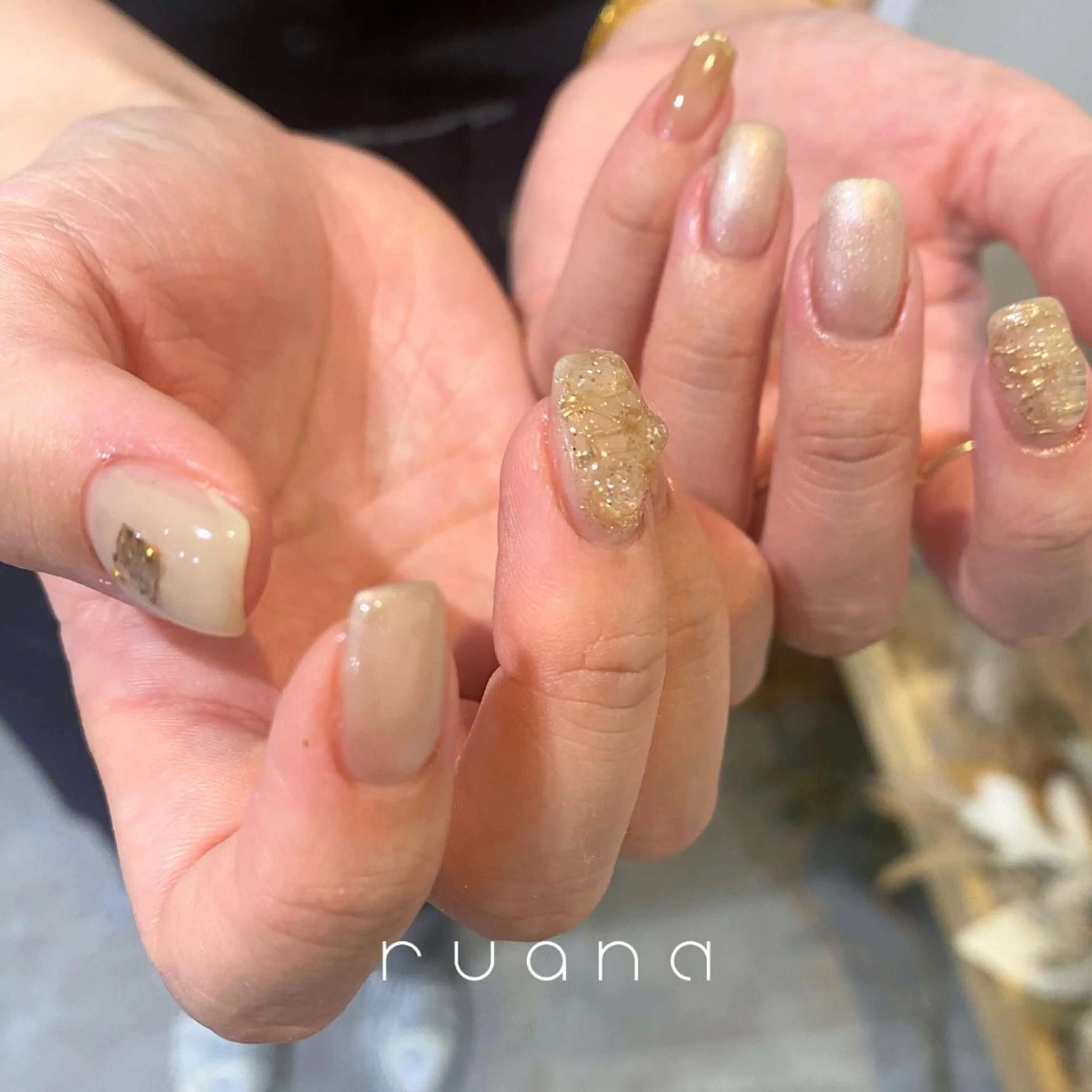 ネイル ニュアンスネイル🧡 rionaのネイルデザイン