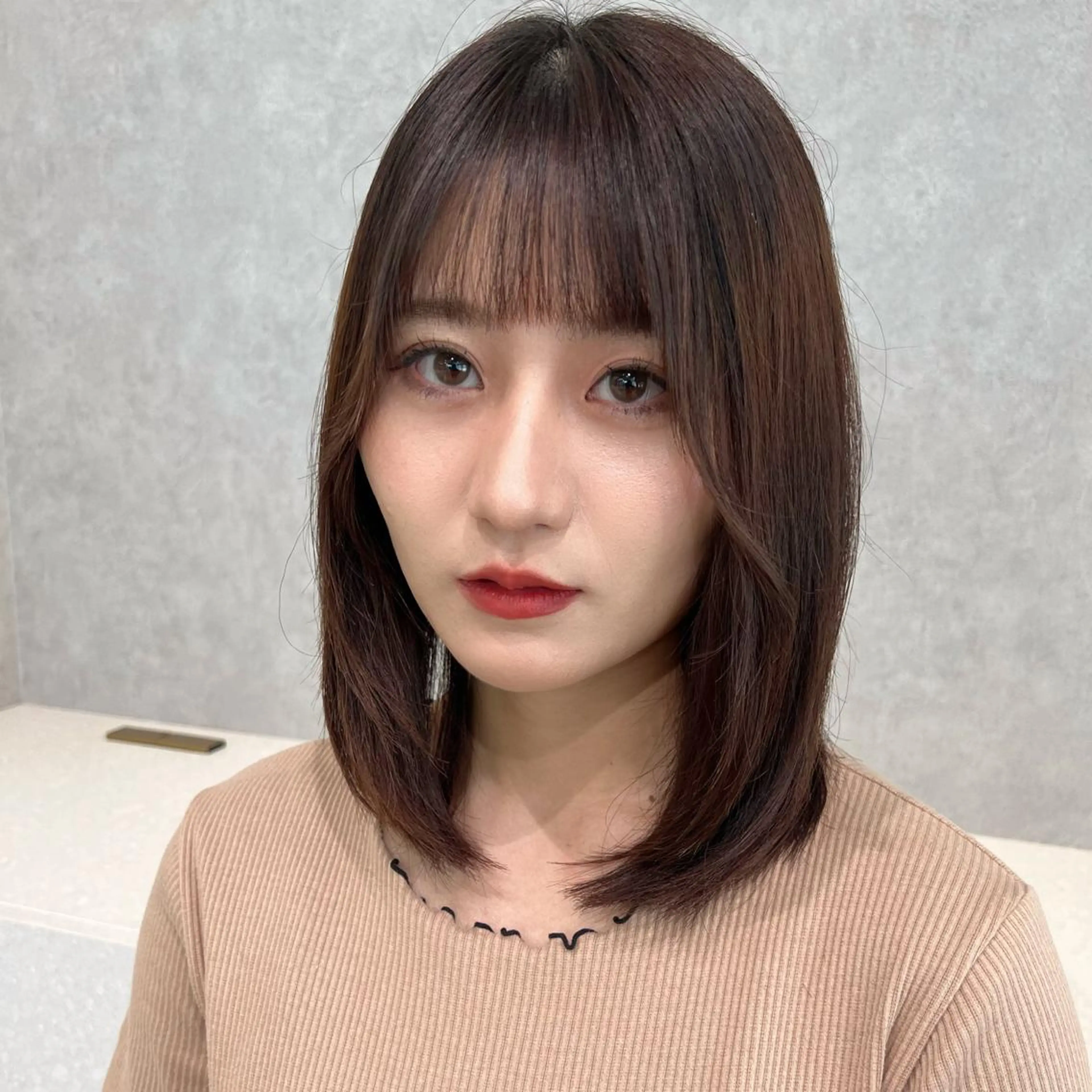 ミディアム 顔周り🇰🇷韓国 レイヤー/いづみ💞のヘアスタイル