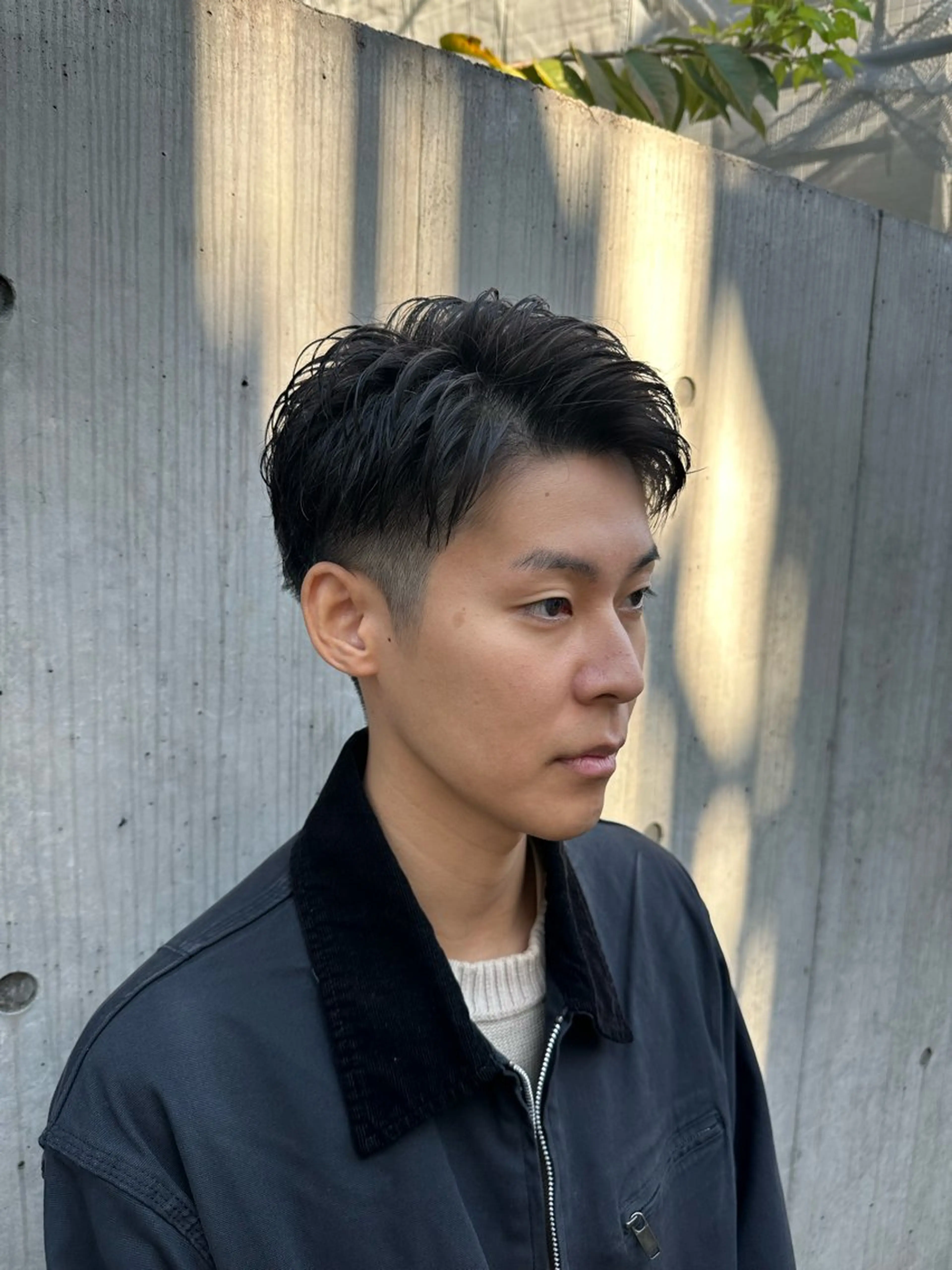 メンズ レイヤー小顔ショート 吉田ジョウのヘアスタイル