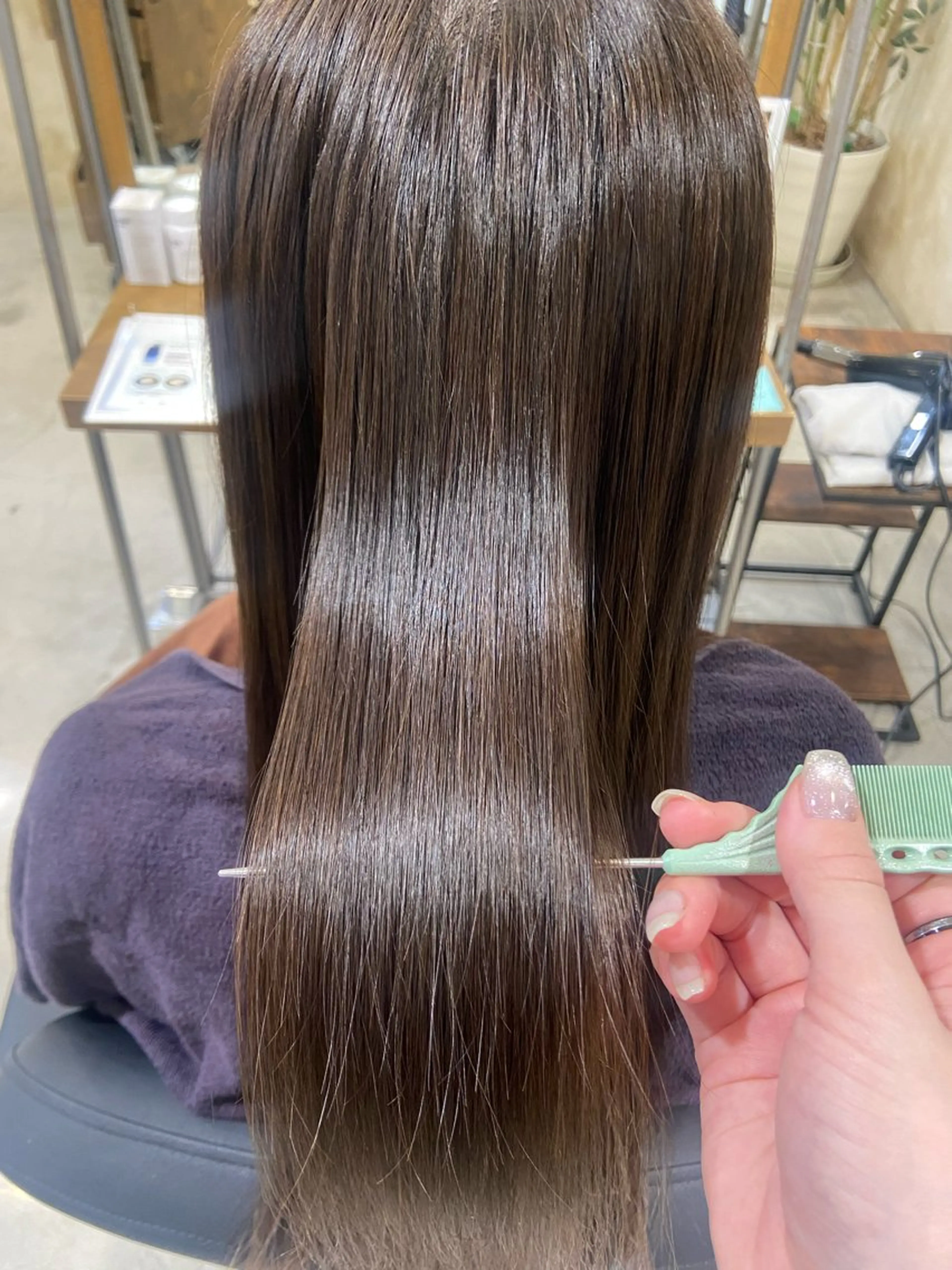 ロング トリートメント ENIEN MAKE'S 立川所属・綾/ベージュカラー /パーマ🩰のヘアスタイル