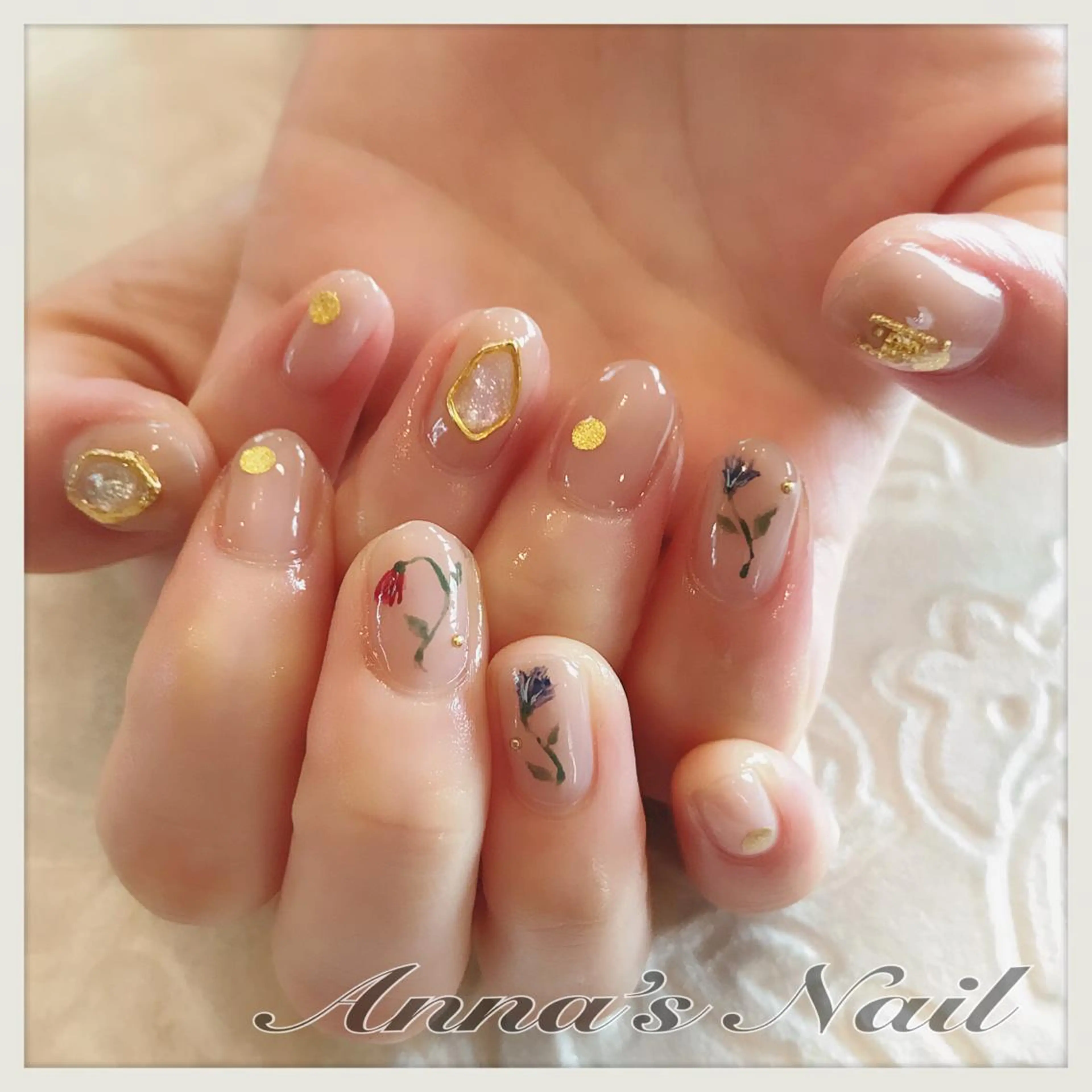 ネイル フラワーネイル Anna’s Nail所属・清口 杏奈のネイルデザイン