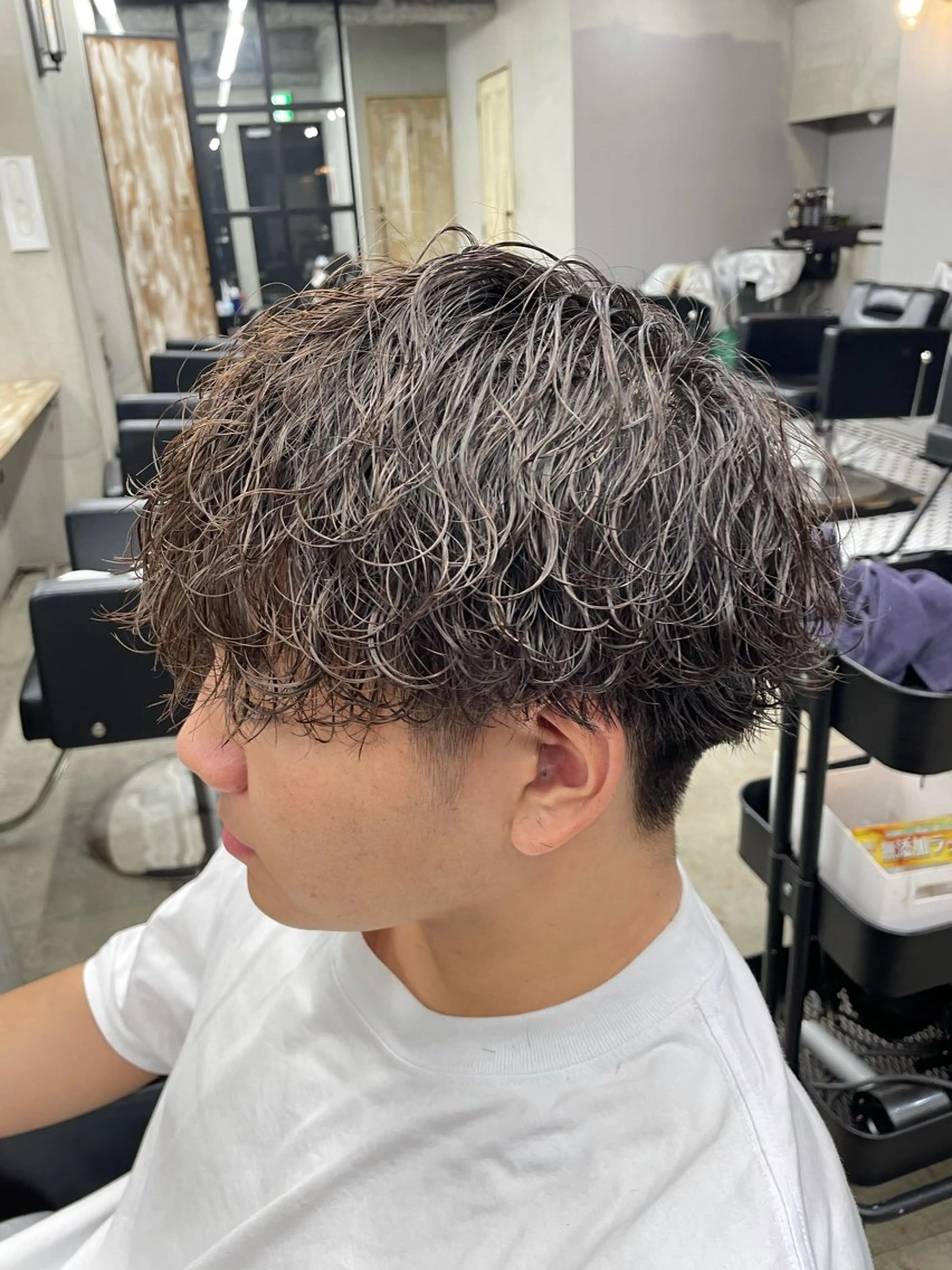 【✨カラーパーマのみのお客様✨】メンズパーマ＋カラー＋オーダーメイドトリートメントの写真