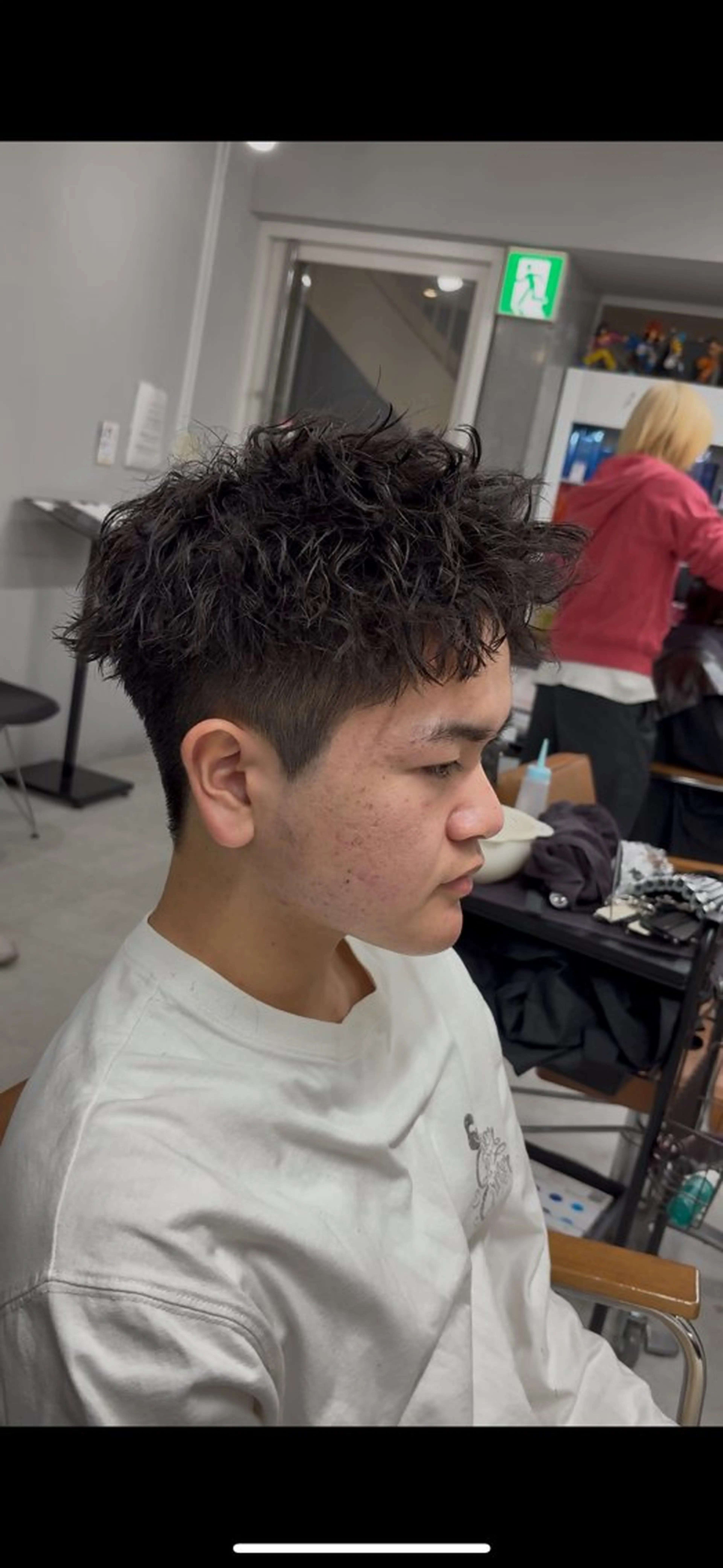 ショート パーマ メンズパーマ特化 園田　楓莉のヘアスタイル