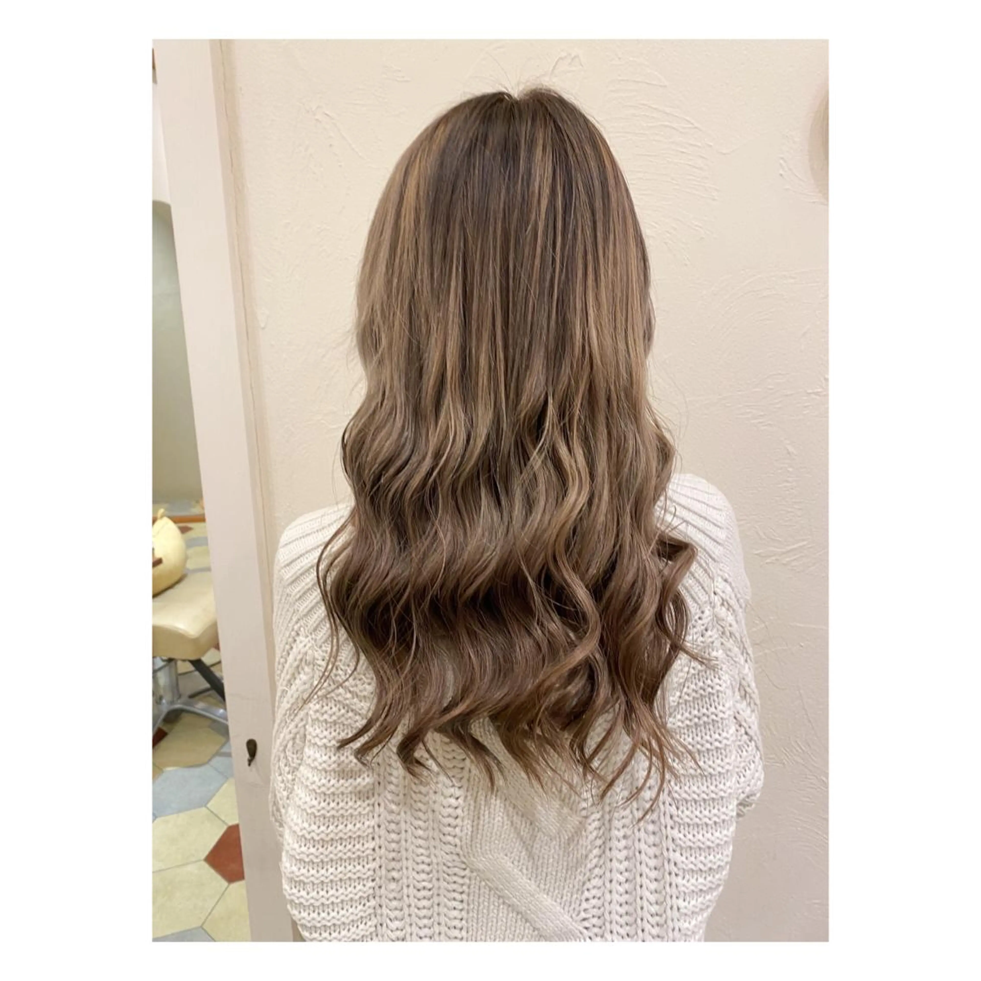 ロング カラー カット ヘアカラー 菊池大一 溝の口パーマのヘアスタイル