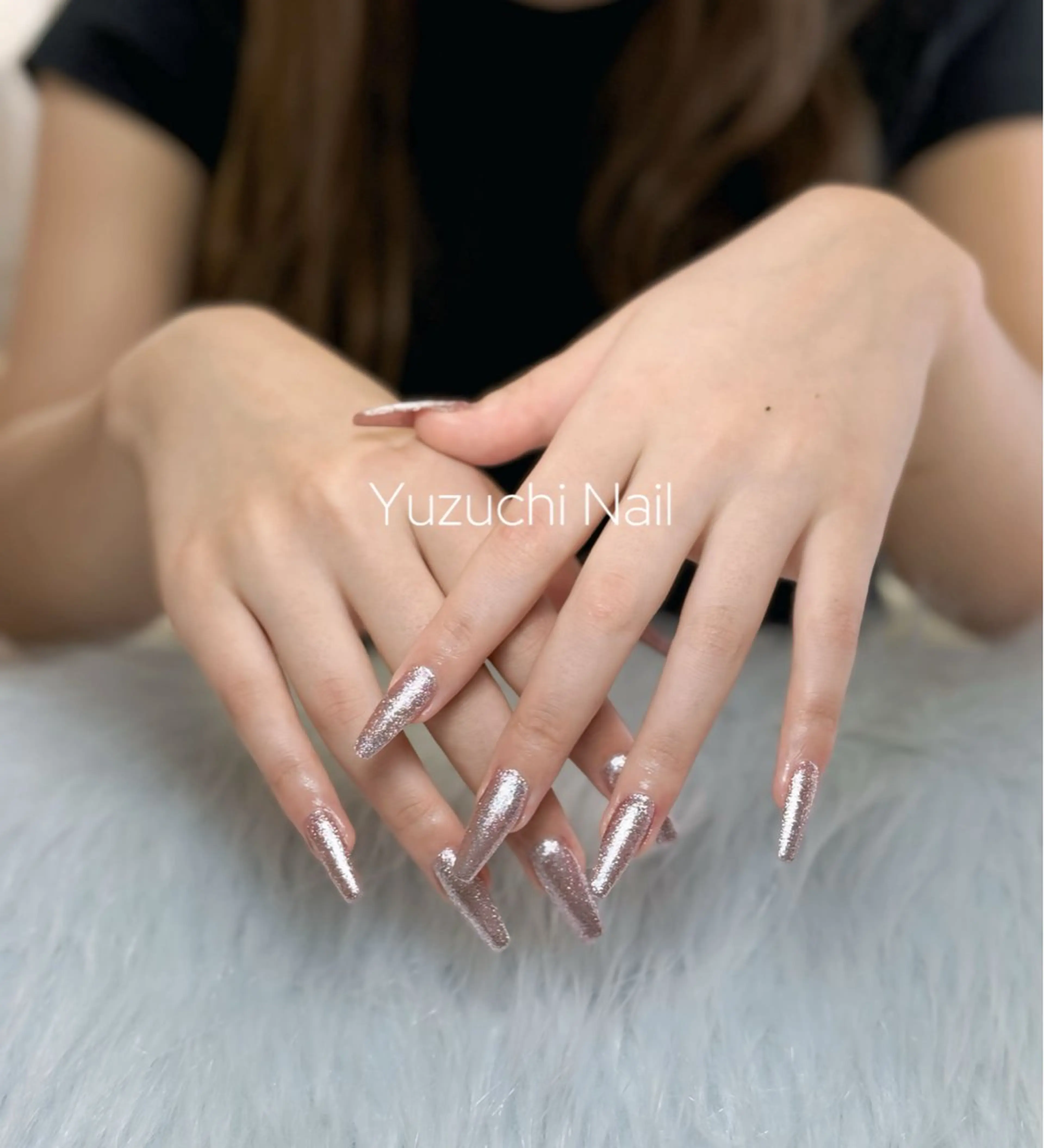 チップ長さ出し10本➕ ワンカラーマグネット/ワンカラーミラー／ワンカラーフラッシュの写真