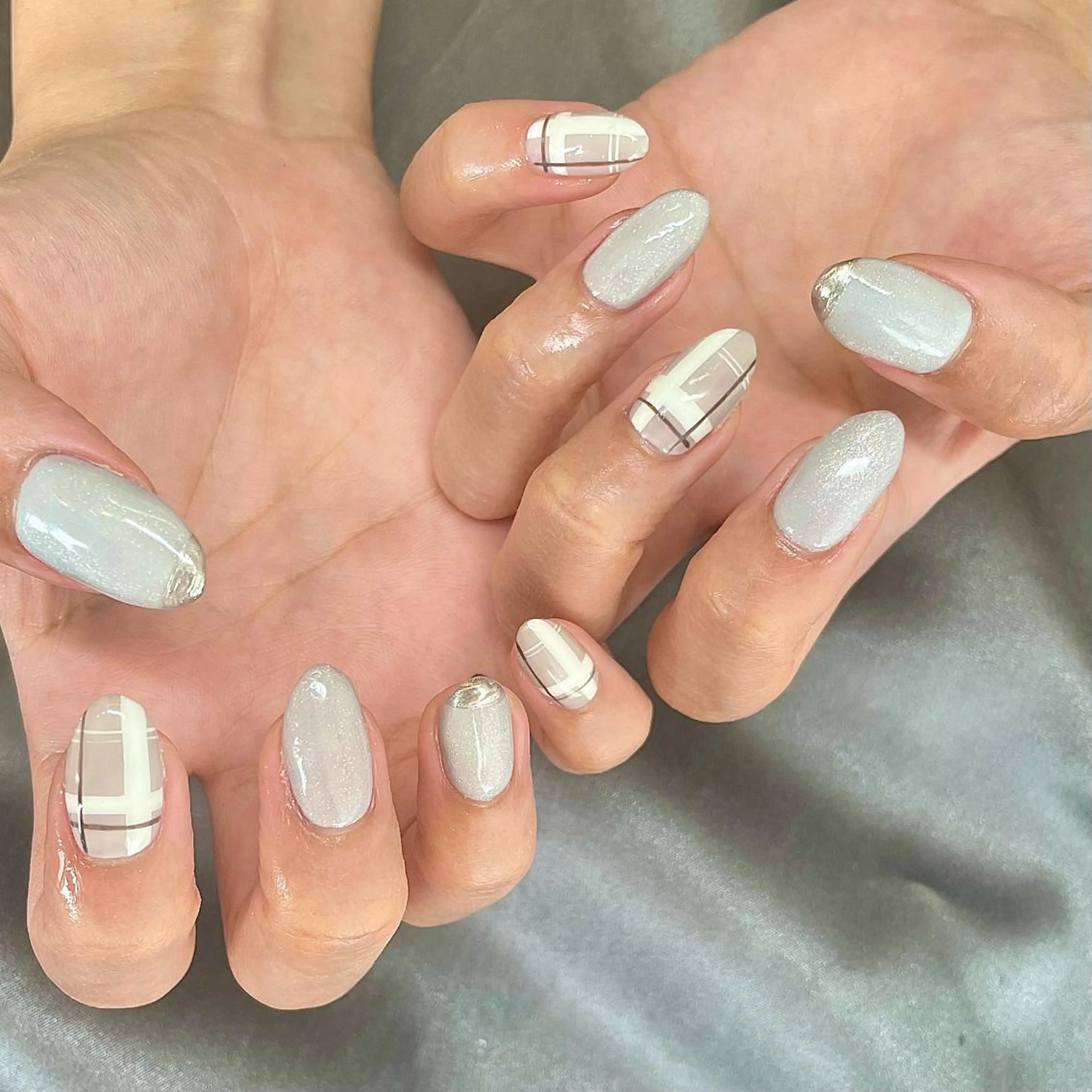 ミディアム カラー パーマ ヘアアレンジ メンズ キッズ ネイル マツエク・マツパ アイブロウ ハンドネイル ハンドケア nail&eye Aoのマツエク・マツパデザイン