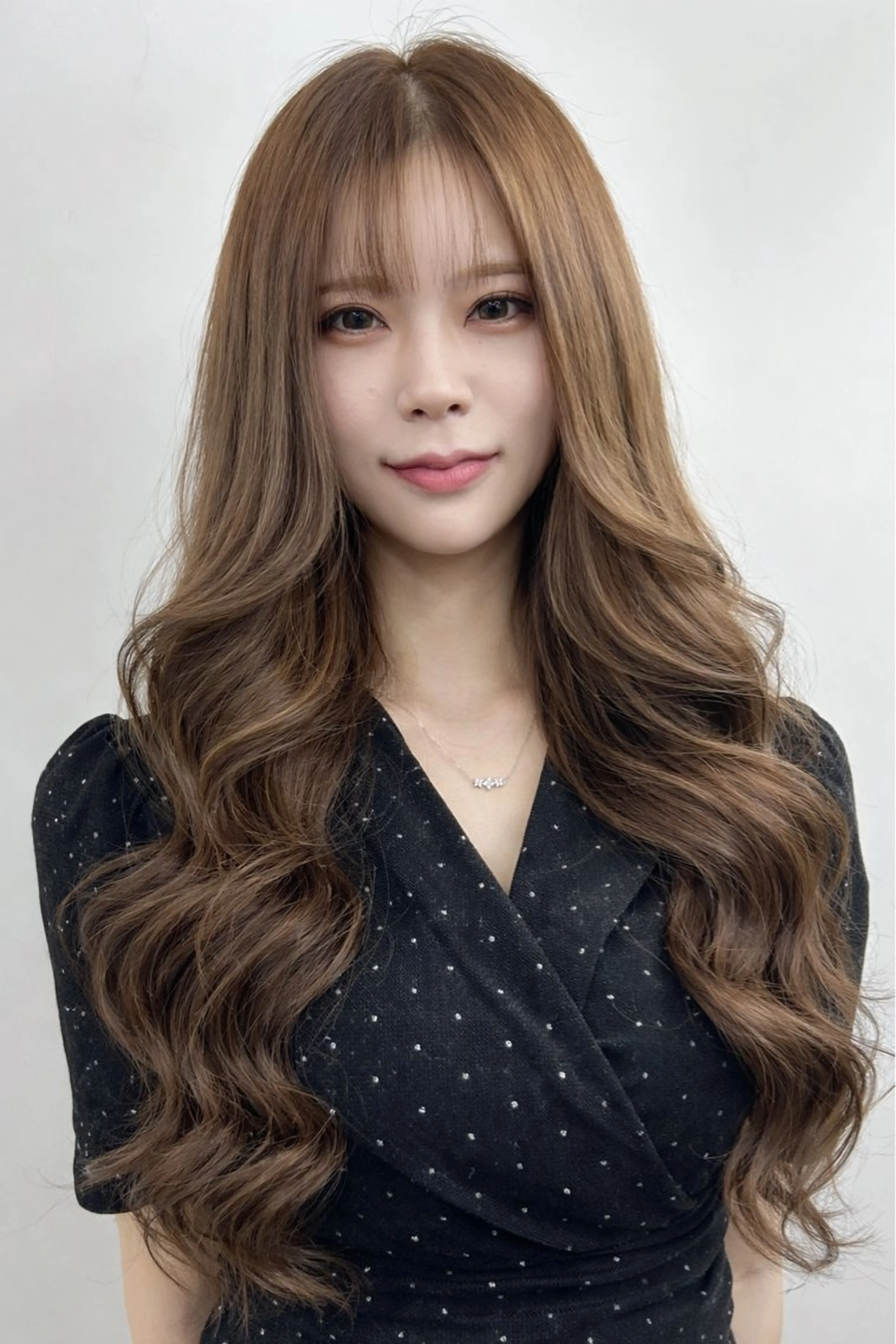 【人気No.1✨】透明感カラー＋👑100%人毛高級シールエクステ80本＋エクステcutの写真