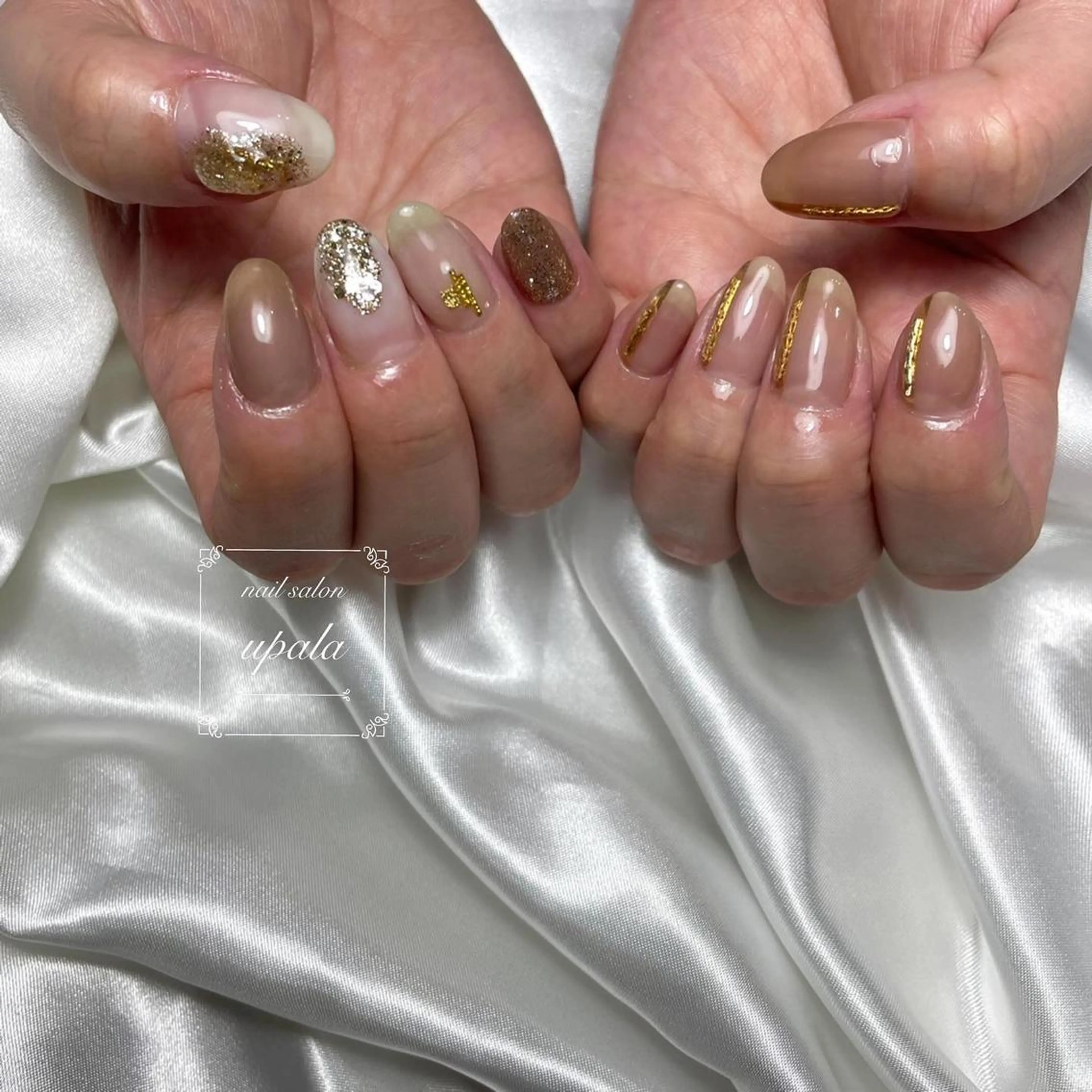 ネイル ニュアンスネイル 春ネイル ハンドネイル upala Mayukoのネイルデザイン