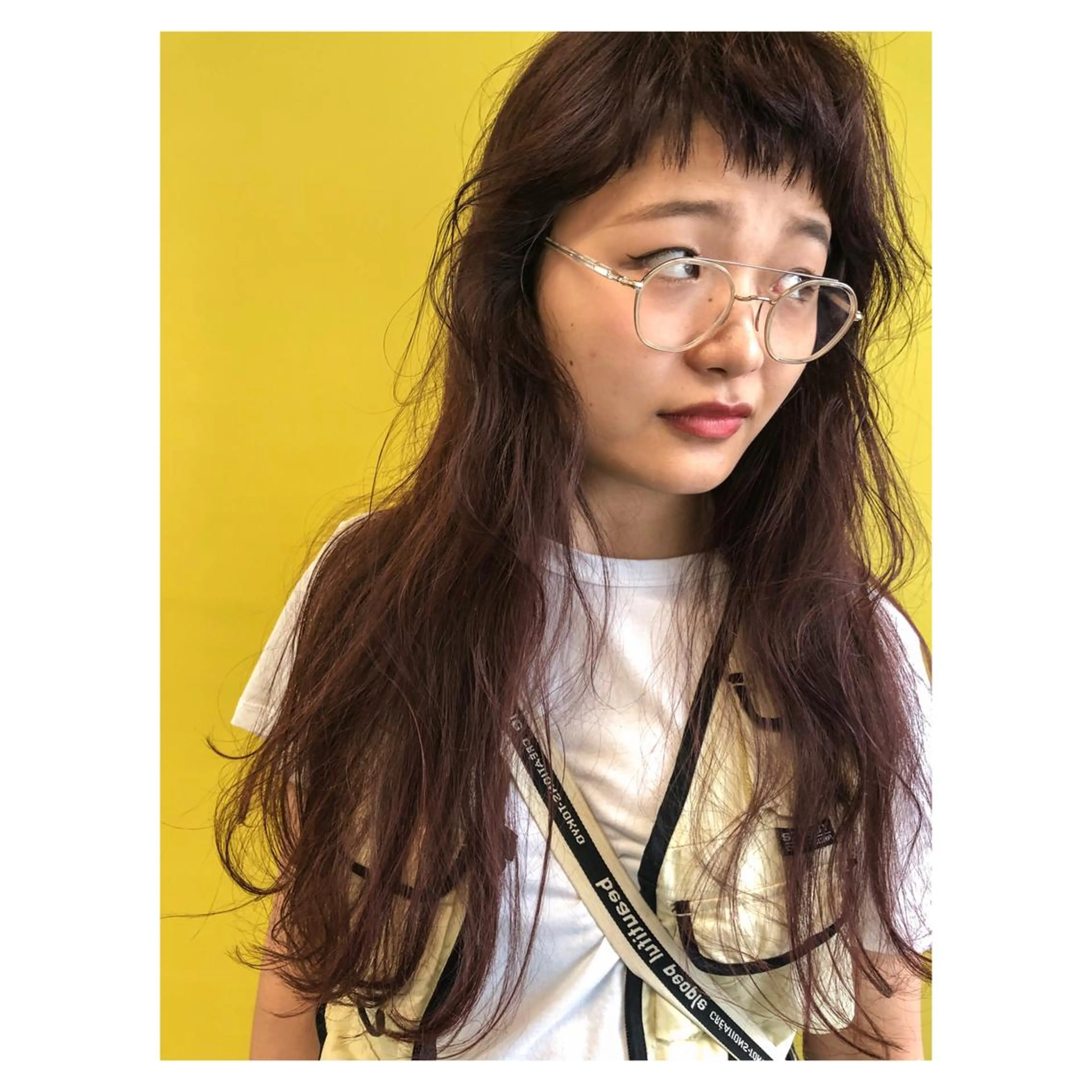 ロング カット ヘアカラー トリートメント nessヤマサキ リュウタのヘアスタイル