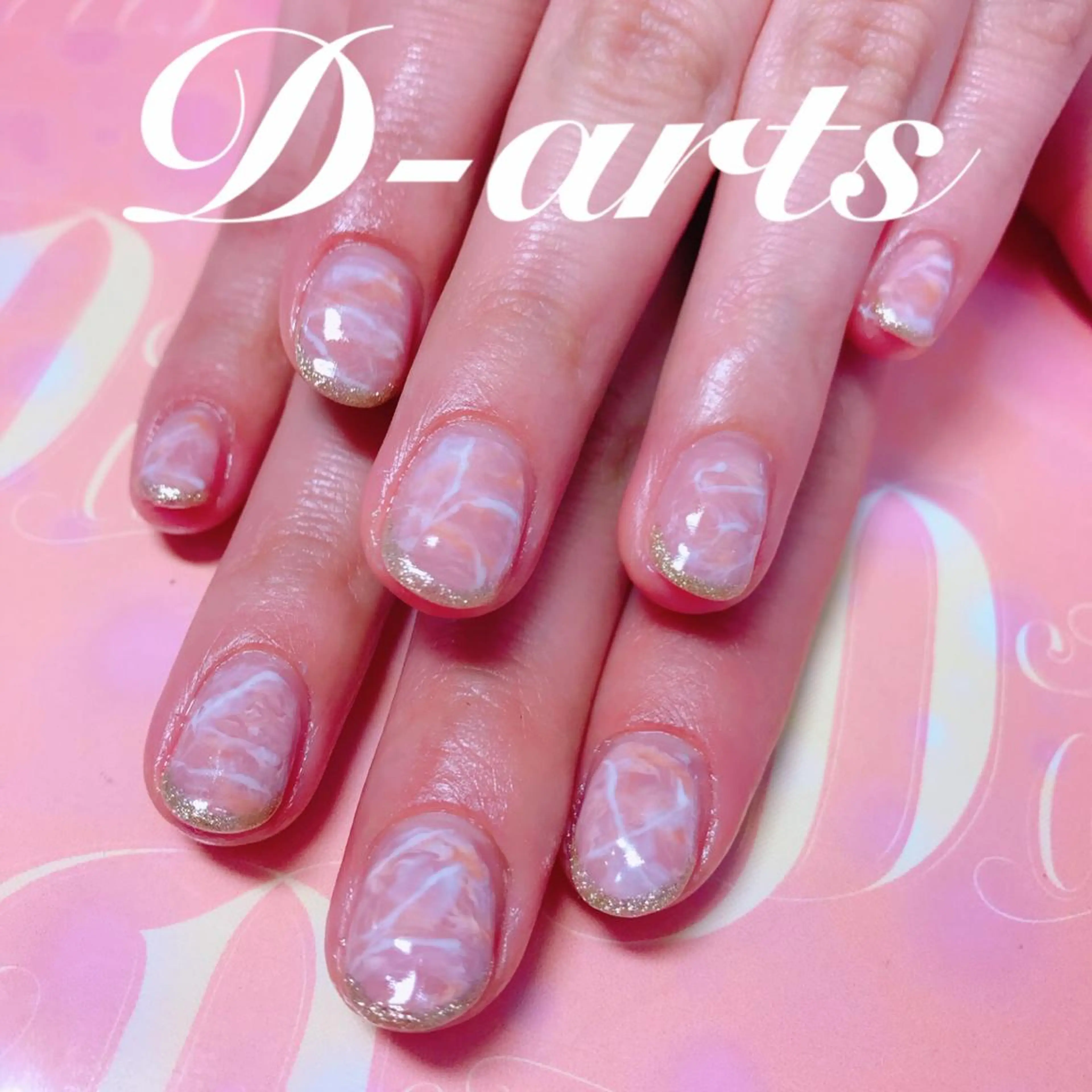 ネイル 大理石ネイル(マーブル) S&S 村田小百合のネイルデザイン