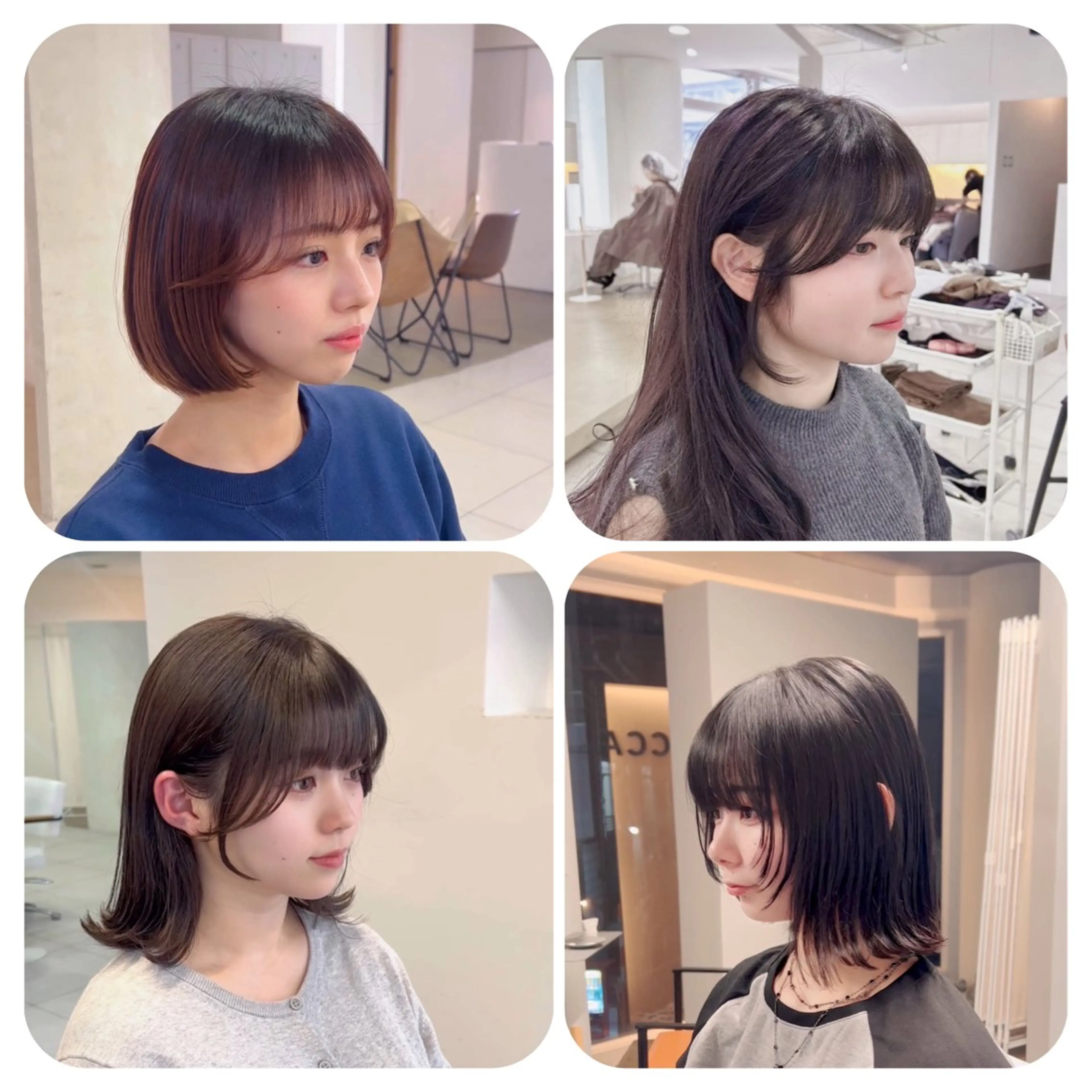 ミディアム カット ヘアカラー 野中 洋介のヘアスタイル