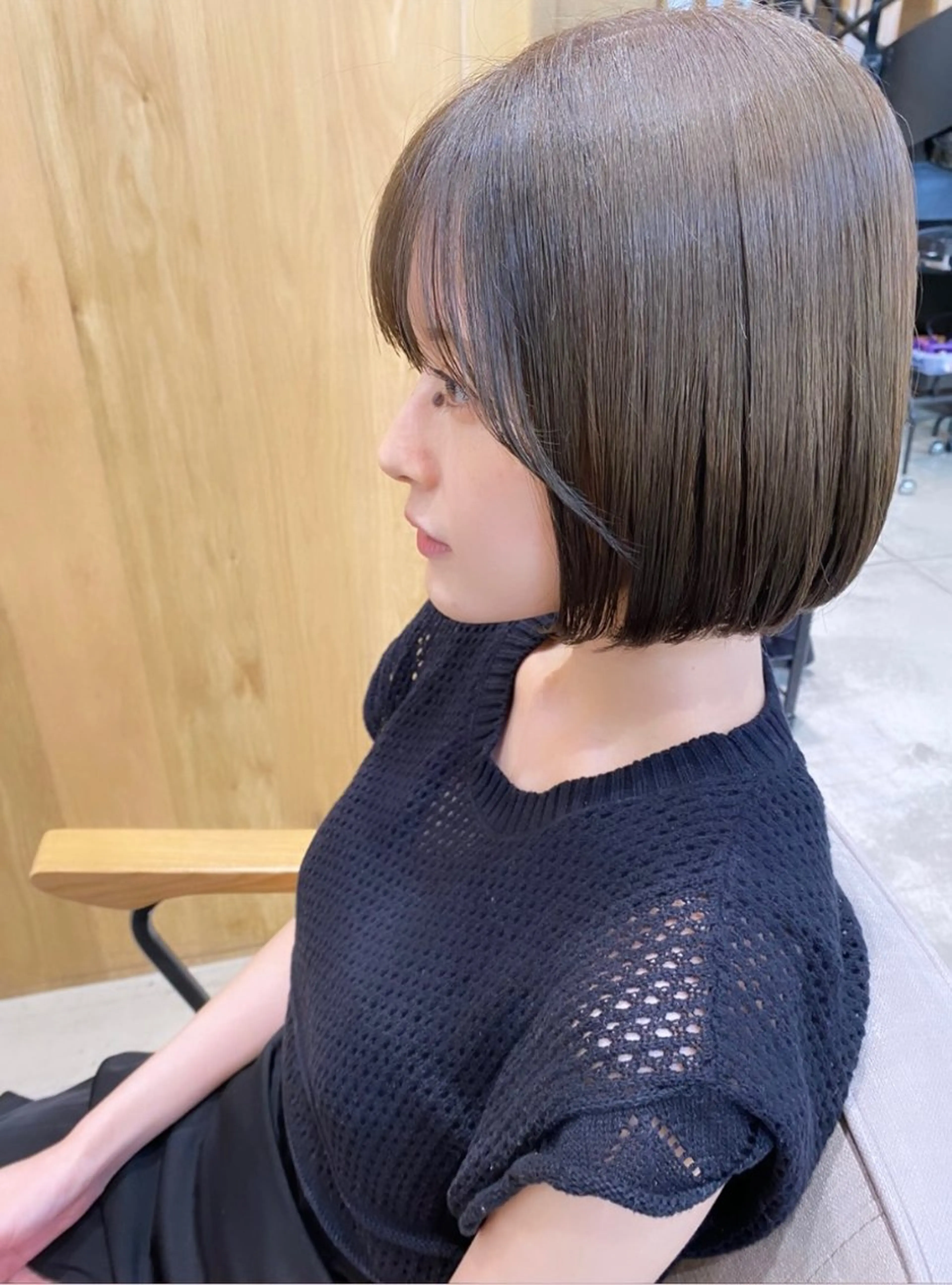 【💛人気No.1💛】似合わせカット+透明感ブリーチなしカラー+2stepトリートメントの写真