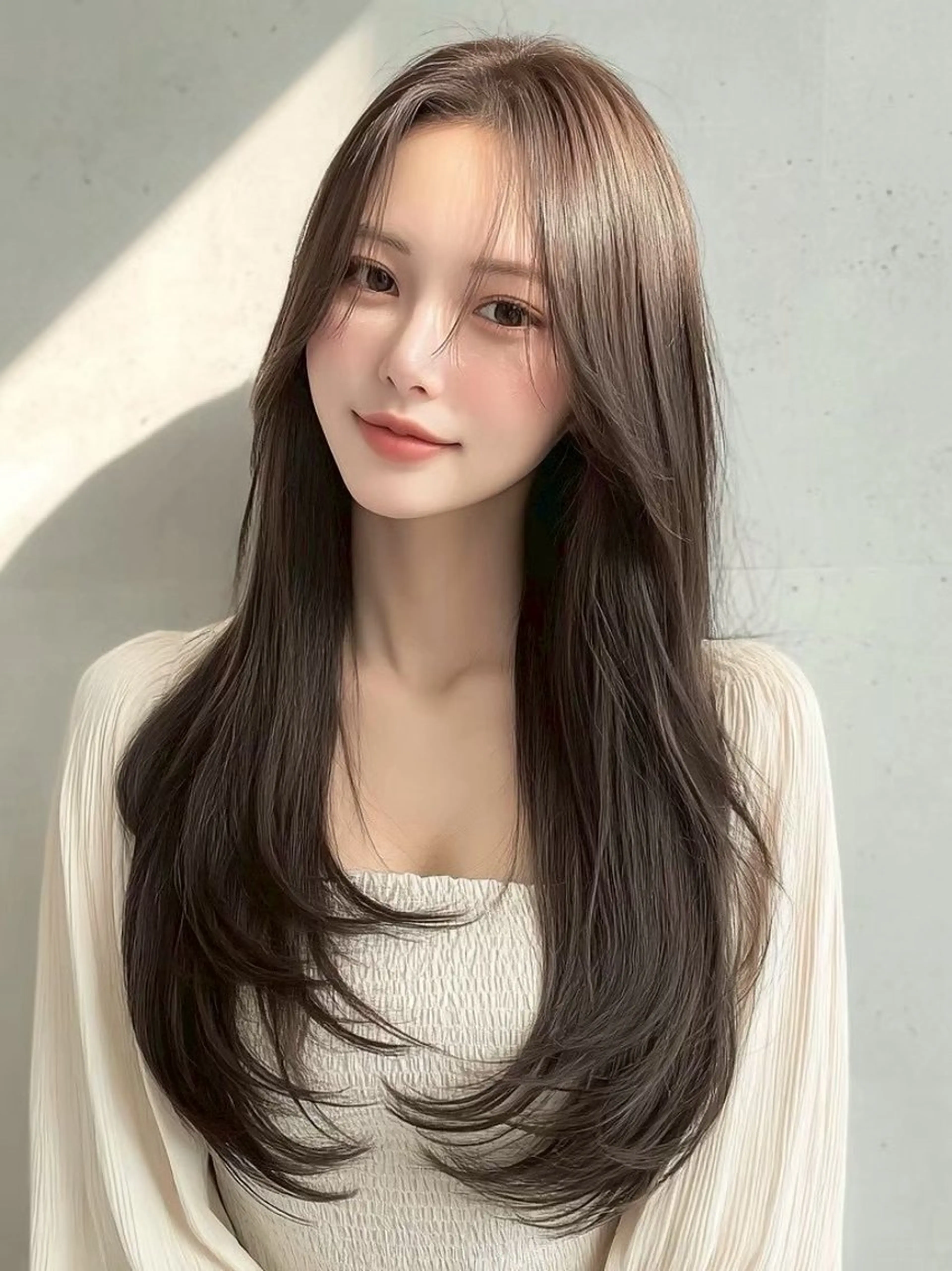 ロング ボブ 髪質改善 似合わせカット 縮毛矯正 トリートメント カット ヘアカラー レイヤー/Wカラー /マッキーのヘアスタイル