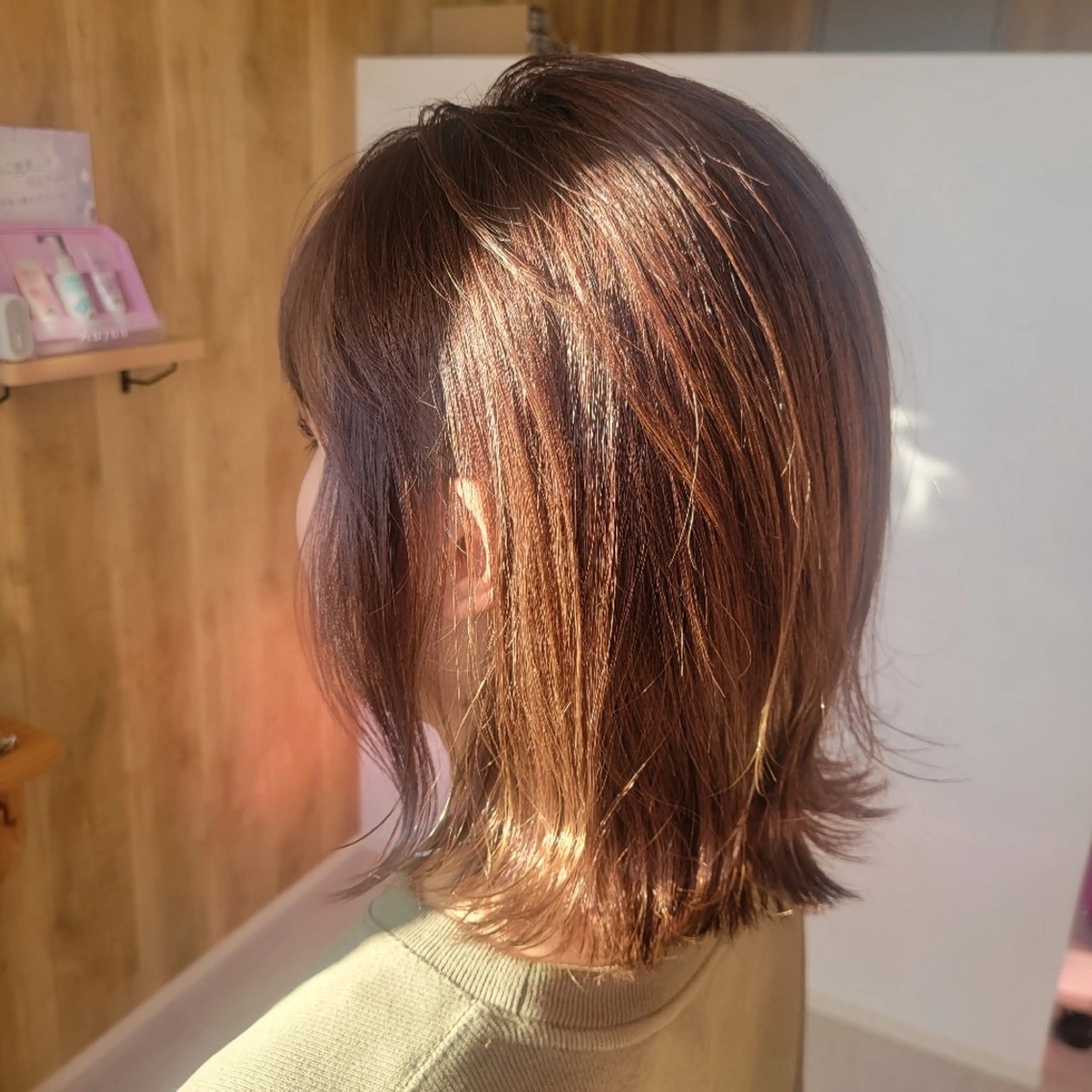 ミディアム カラー ヘアアレンジ y-hair&face所属・y hair&faceのヘアスタイル