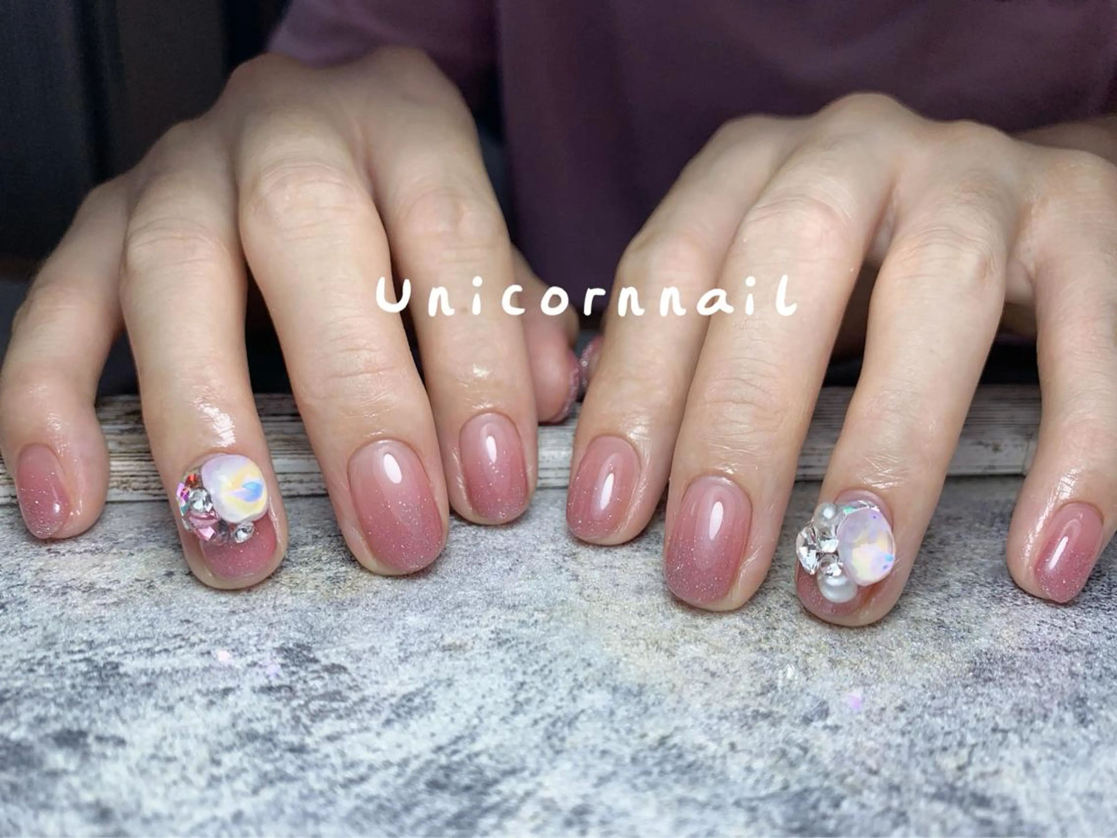ネイル グラデーション ラメ(グリッター) ラメグラデーション UnicornNail所属・Unicorn Nail 矢場町店のネイルデザイン
