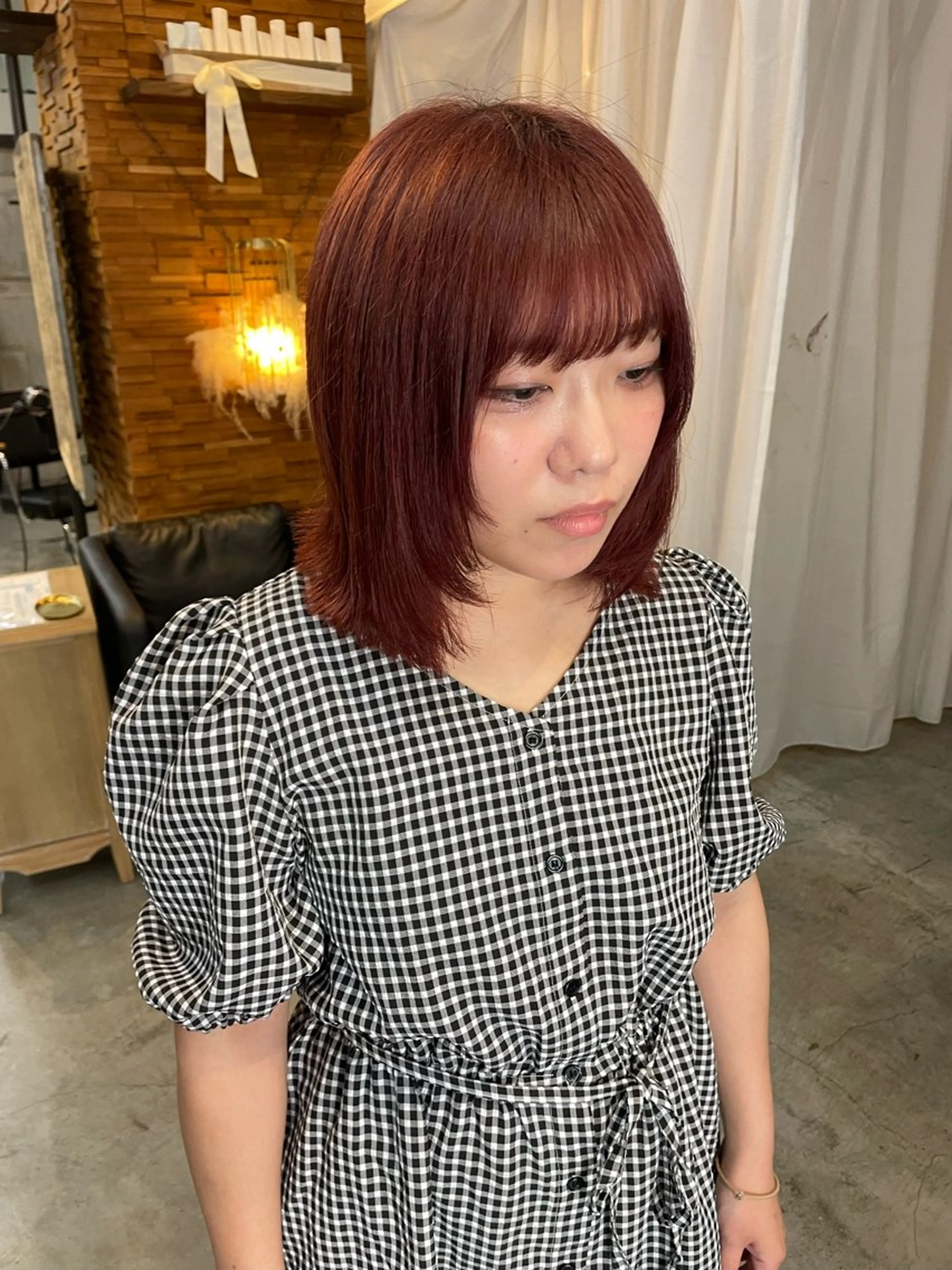 ミディアム レイヤーカット 顔周りカット 🎀サヤカ🎀のヘアスタイル