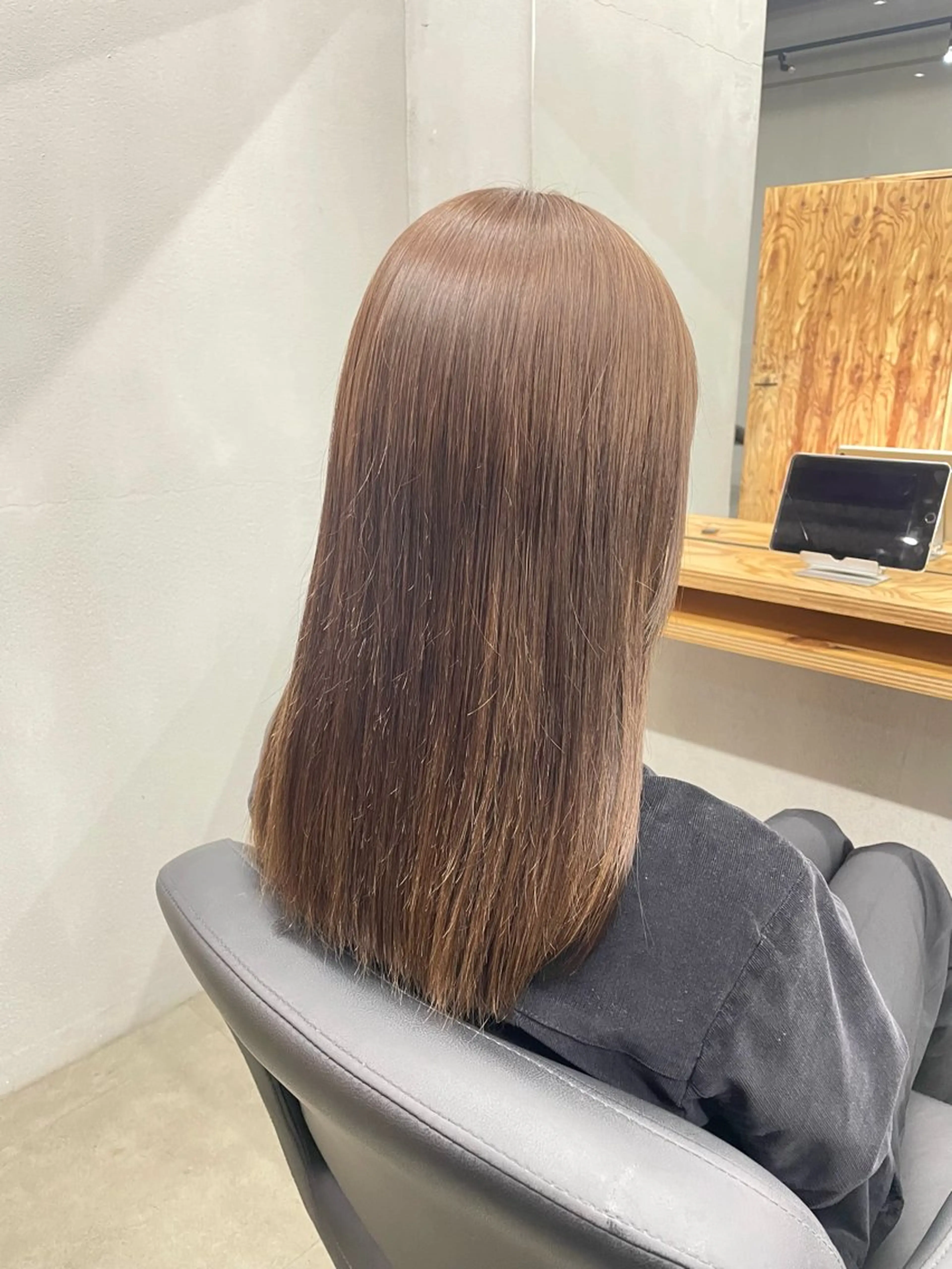 セミロング カット ヘアカラー トリートメント ひより ／Nのヘアスタイル