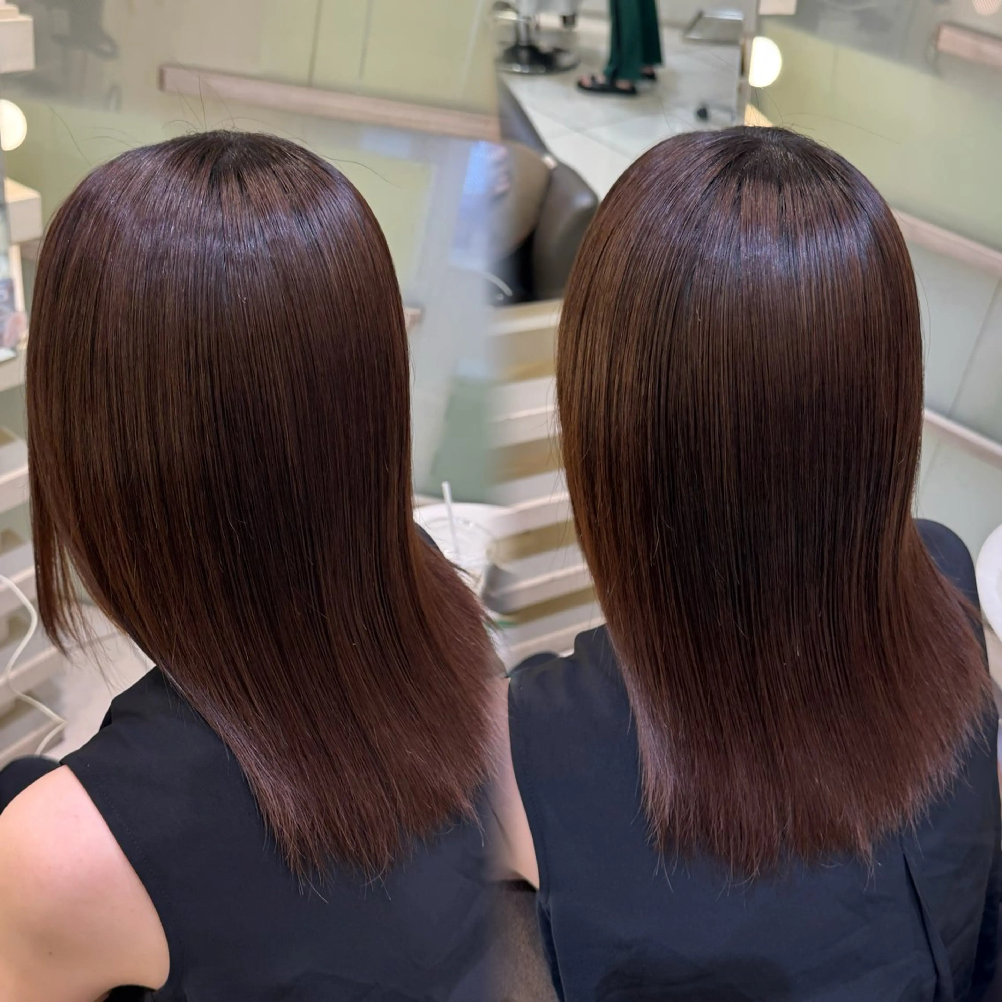 ミディアム 艶髪／カラー／ 銀座／RINA🎀のヘアスタイル