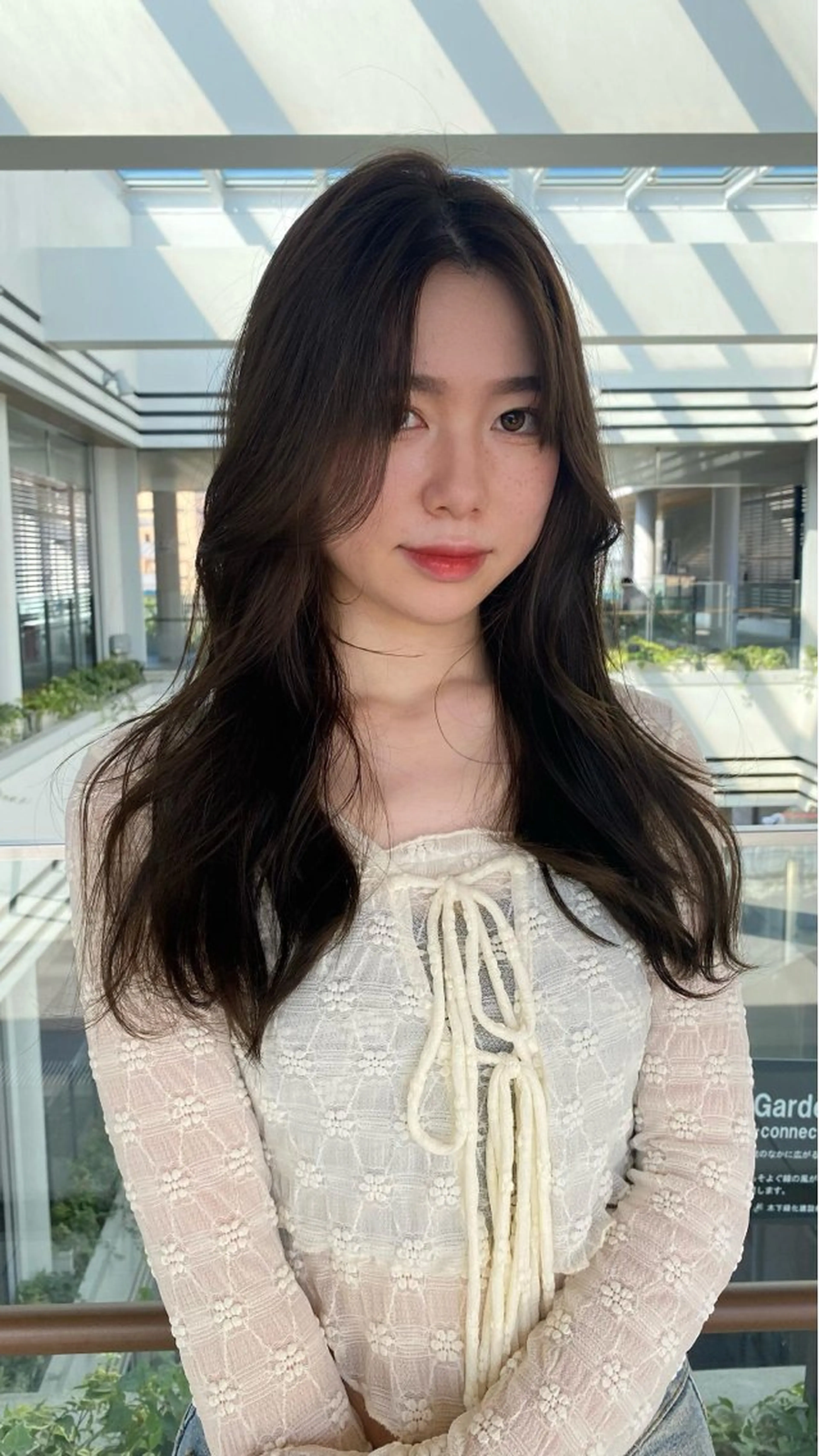 ロング カラー カット ヘアカラー 縮毛矯正 RURI韓国ボブ 🇰🇷タッセルボブのヘアスタイル