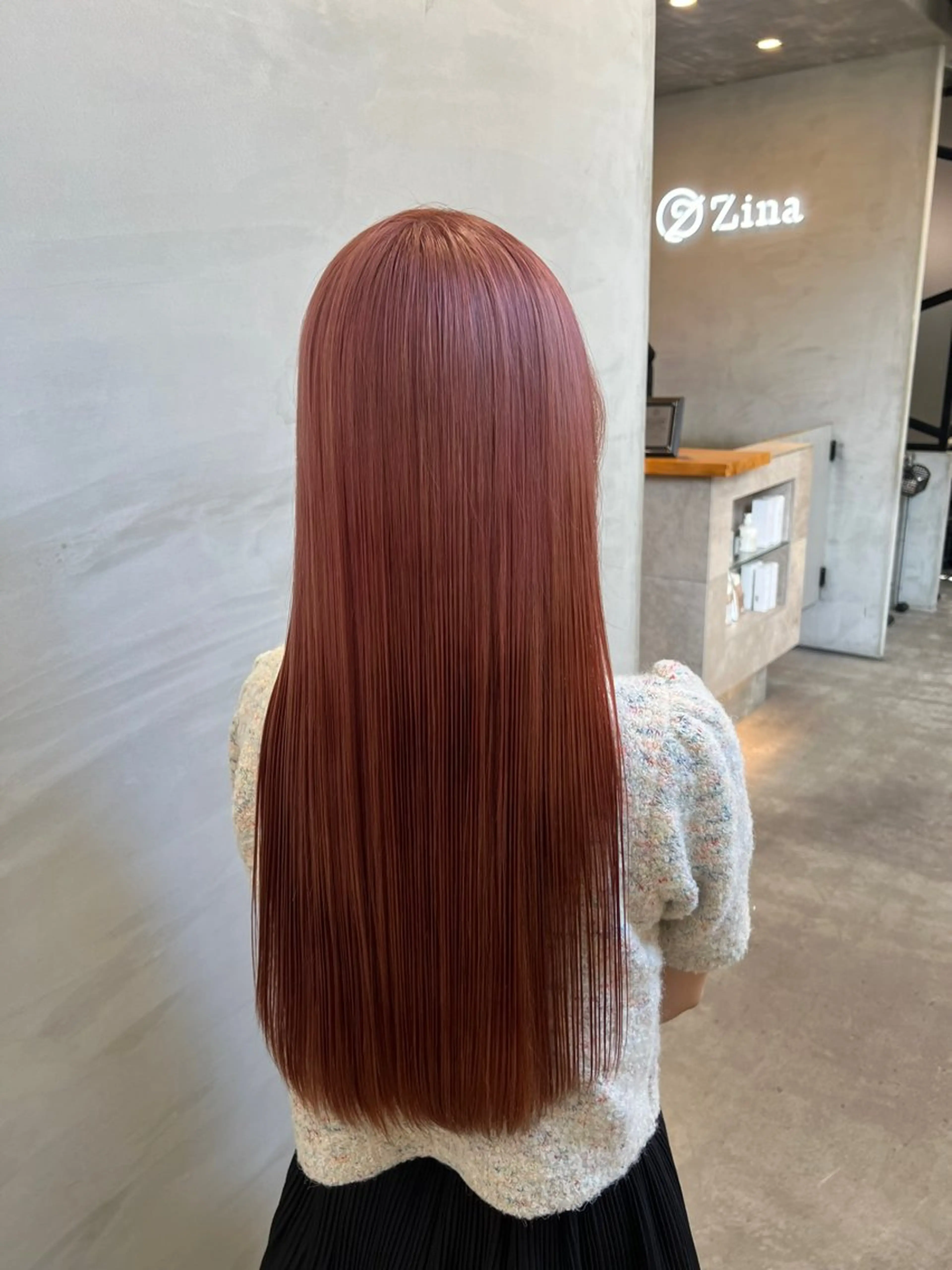 ロング カラー ベージュカラー ピンクカラー ピンクベージュ レイヤー/韓国/艶髪 /タカマサのヘアスタイル