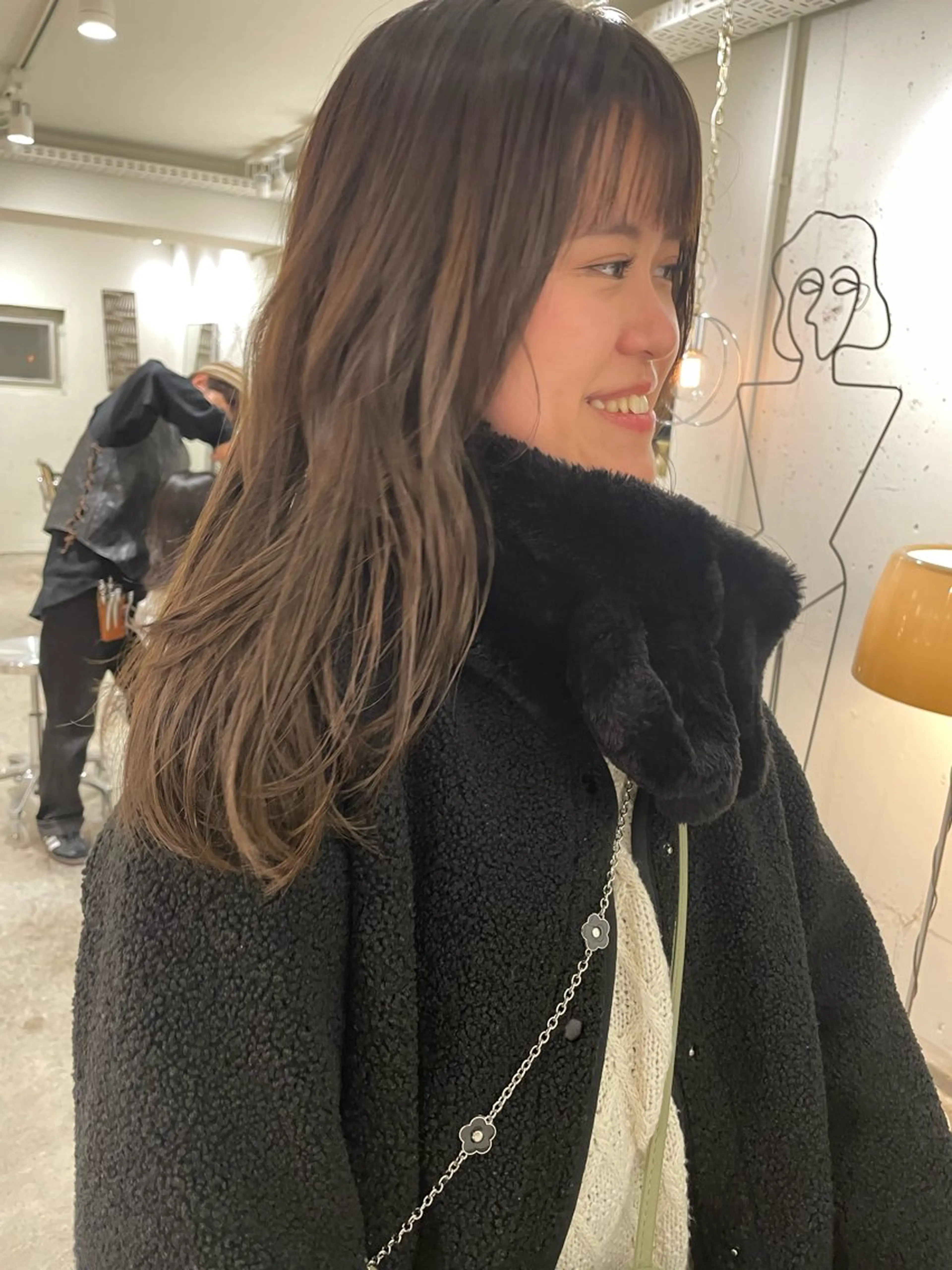 セミロング カラー ブリーチ カット ヘアカラー トリートメント tim.所属・🪐ナチュラルモード ヘア🪐honokaのヘアスタイル