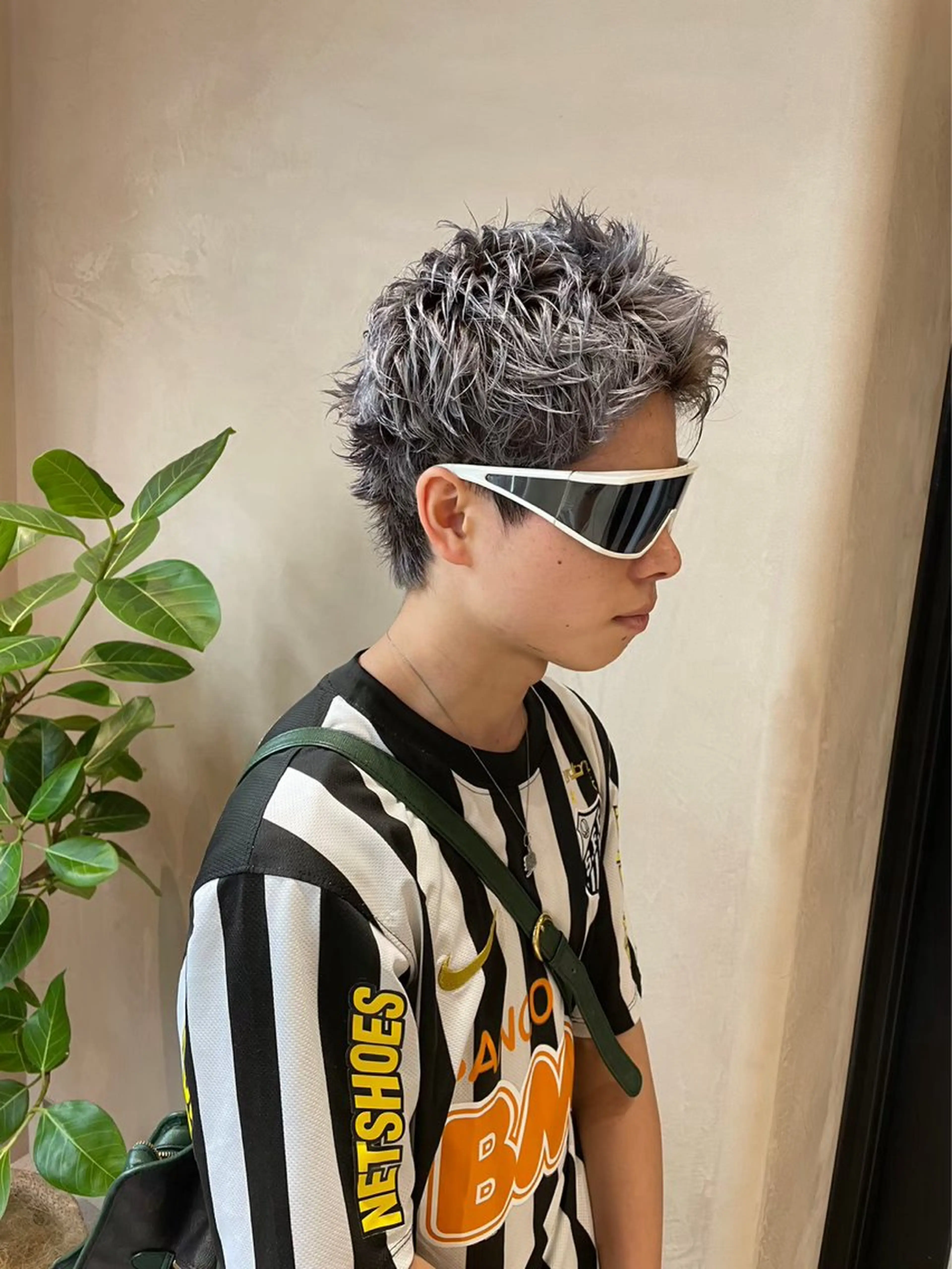 ショート カラー メンズ ヘアカラー heavenly by HAVANA新宿所属・メンズショート/ピン パーマ/新宿/フウガのヘアスタイル