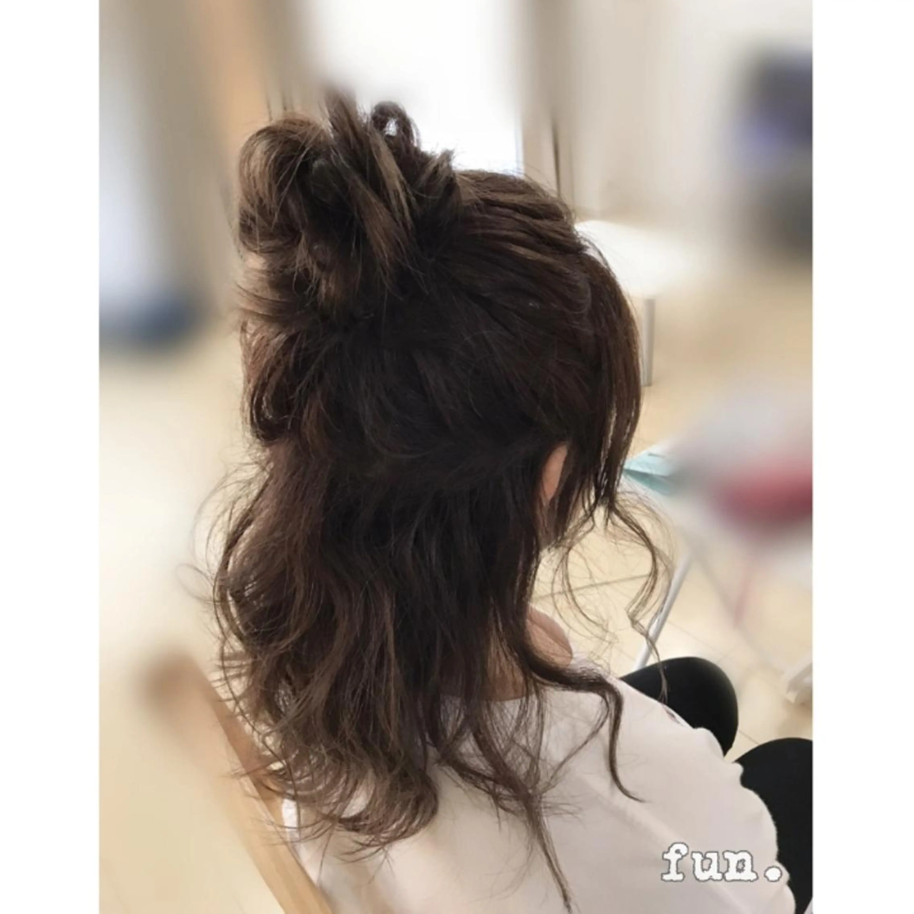 セミロング ヘアアレンジ fun./ヘアセット /エクステ/着付のヘアスタイル