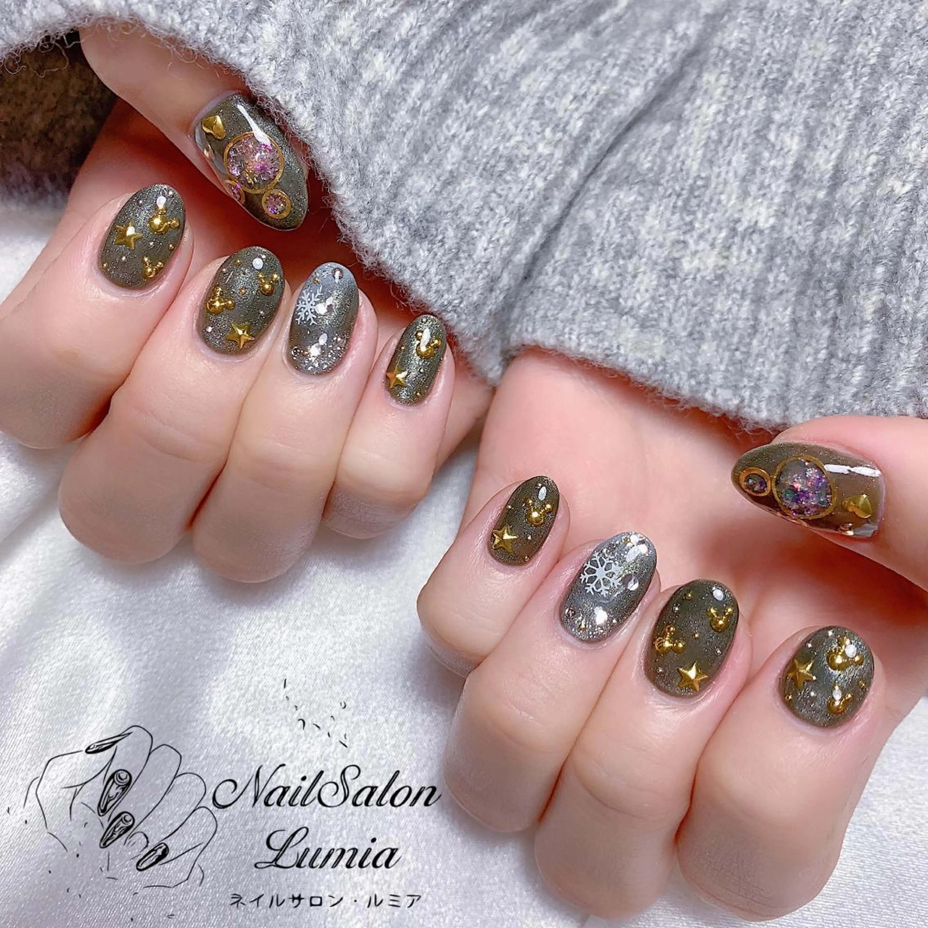 ネイル ハンドネイル ネイルサロン ルミア Lumia 店長のネイルデザイン