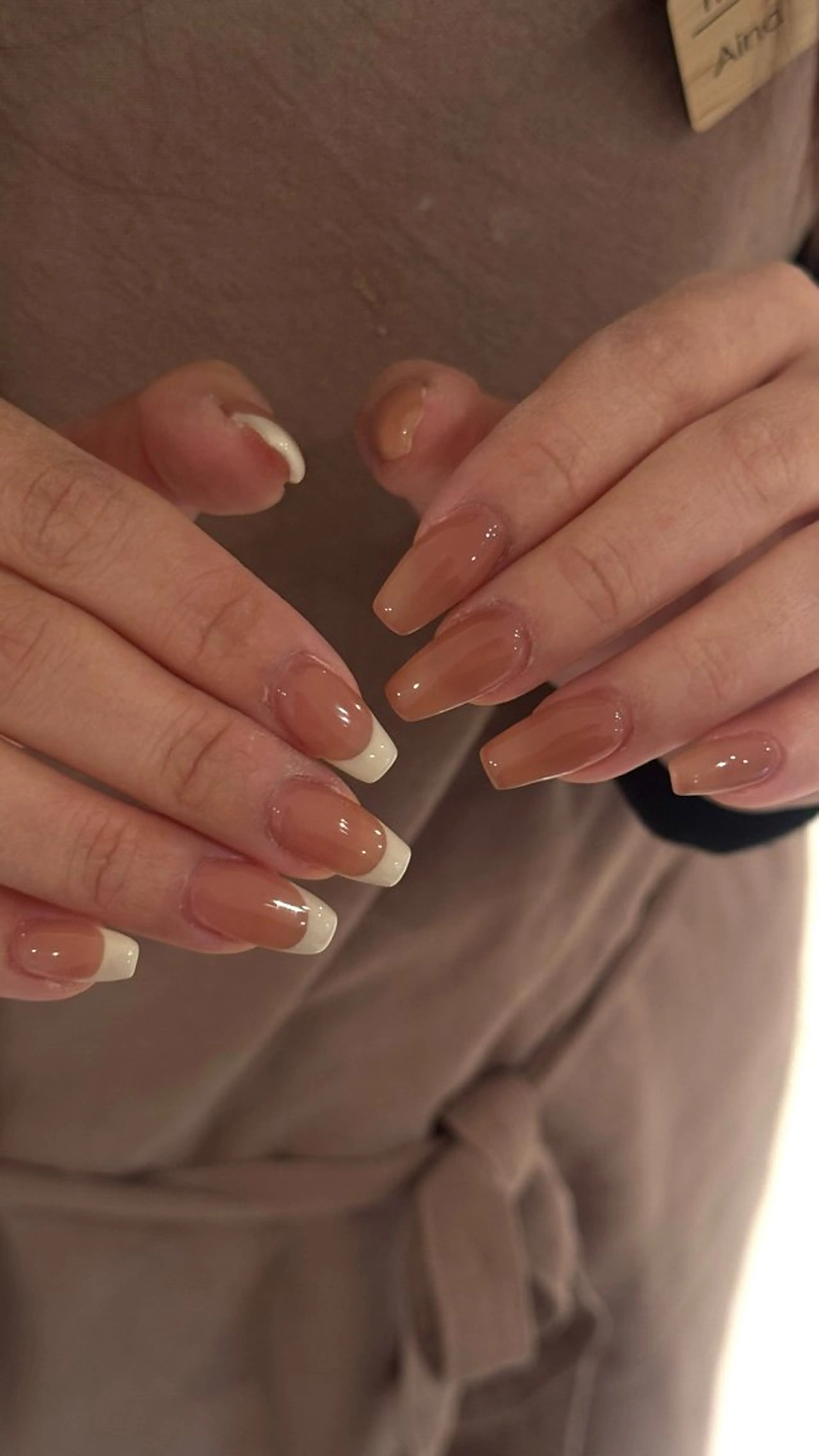 ネイル フレンチネイル オフィスネイル Yu_me(ユーミー)所属・Yu_me fuukaのネイルデザイン