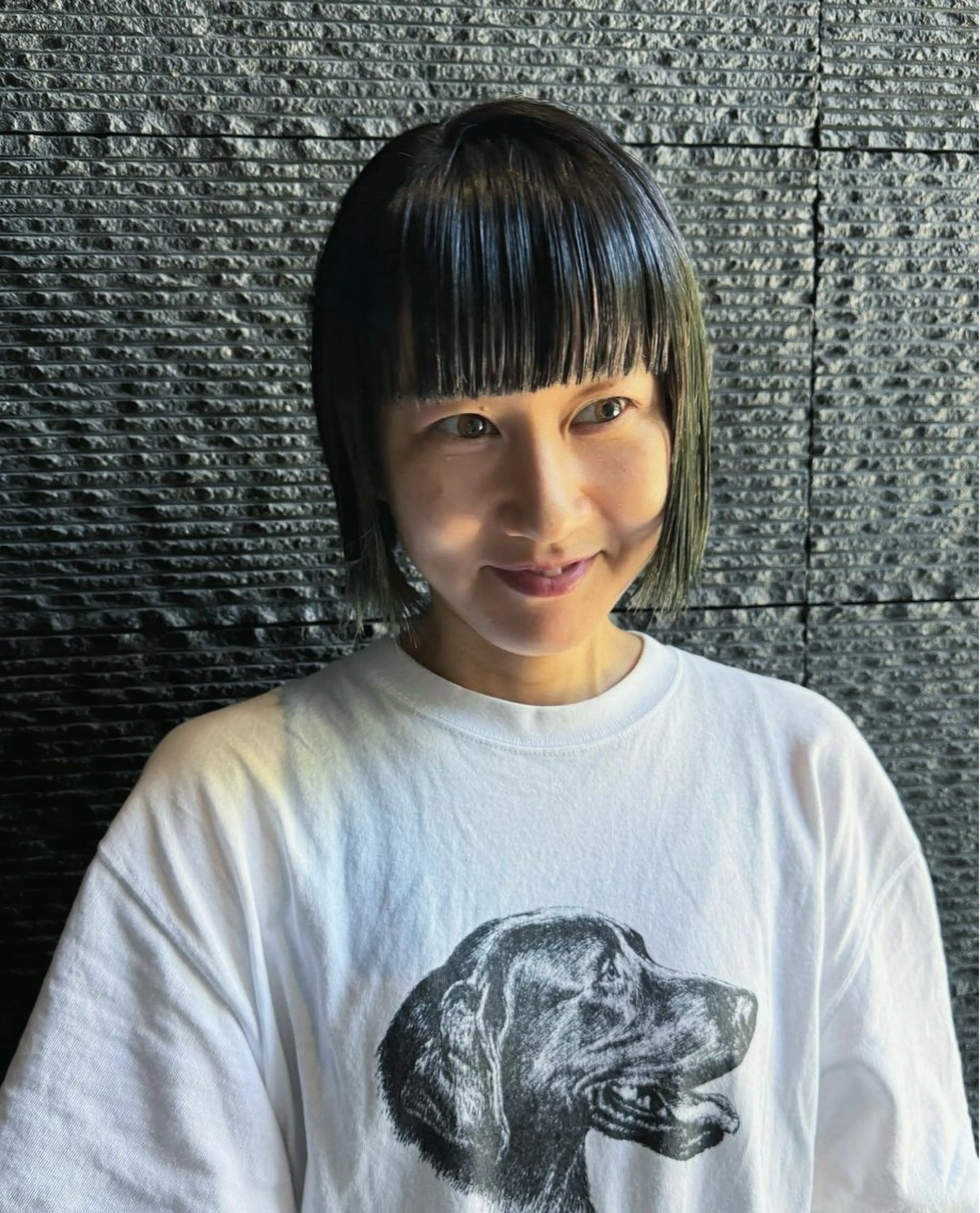 前髪カット＋アイロン仕上げの写真