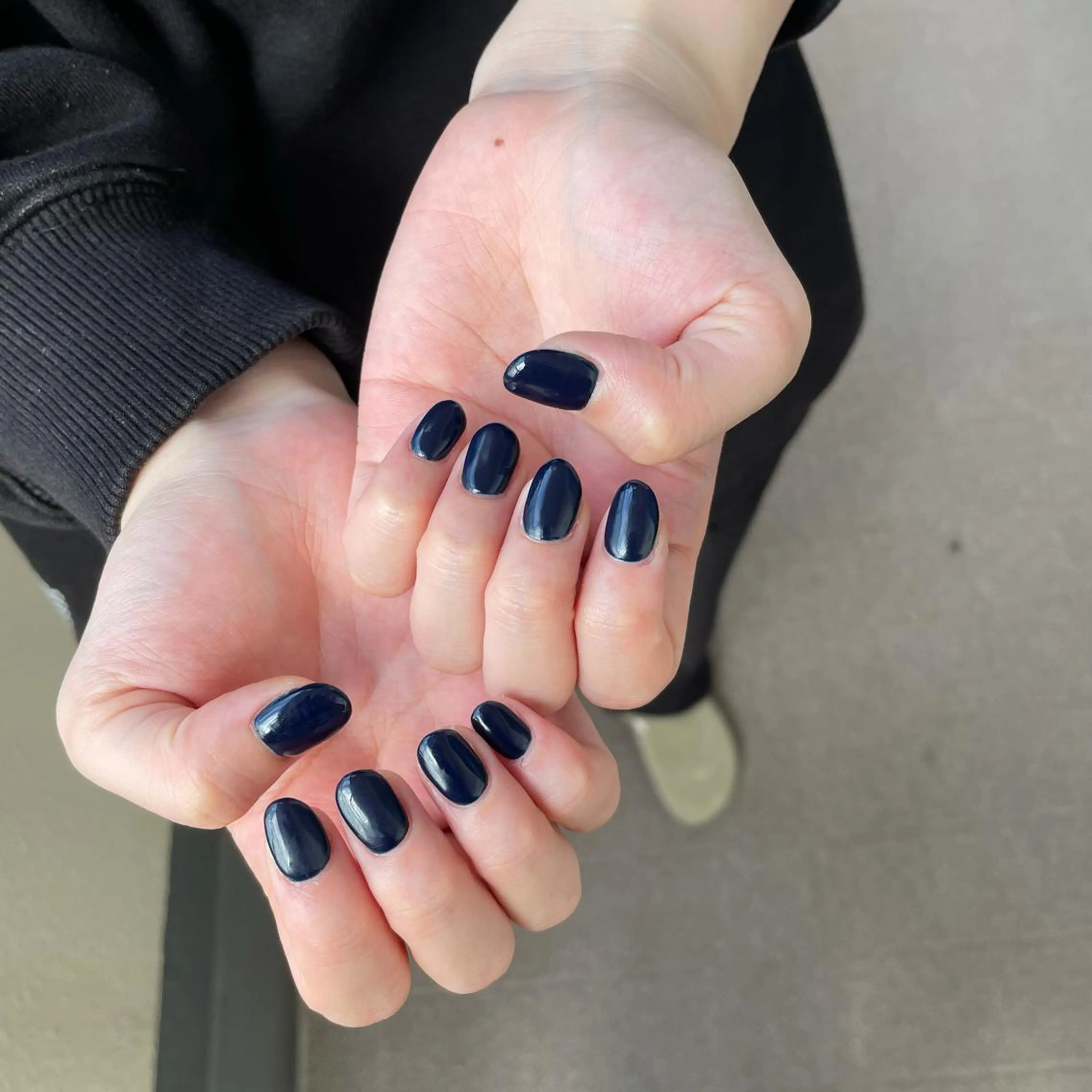 ネイル ネイビー ハンドネイル Aleum所属・Nail Salon Aleumのネイルデザイン