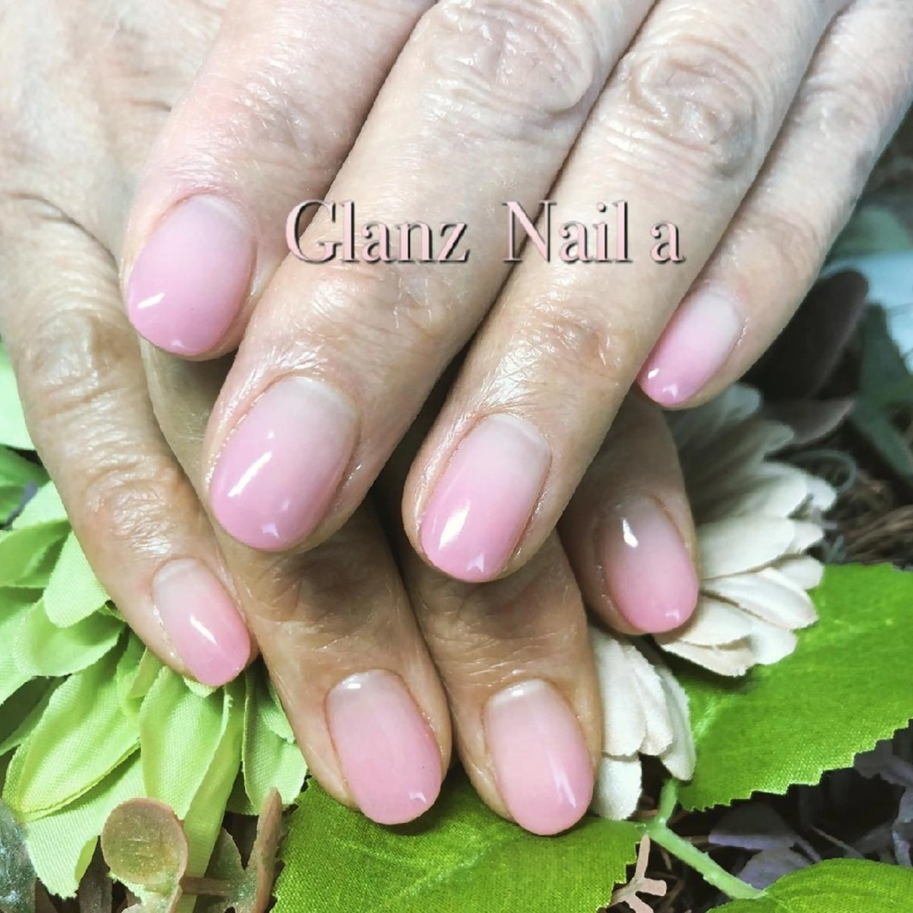 ネイル グラデーション ピンク Glanz  Nail aのネイルデザイン