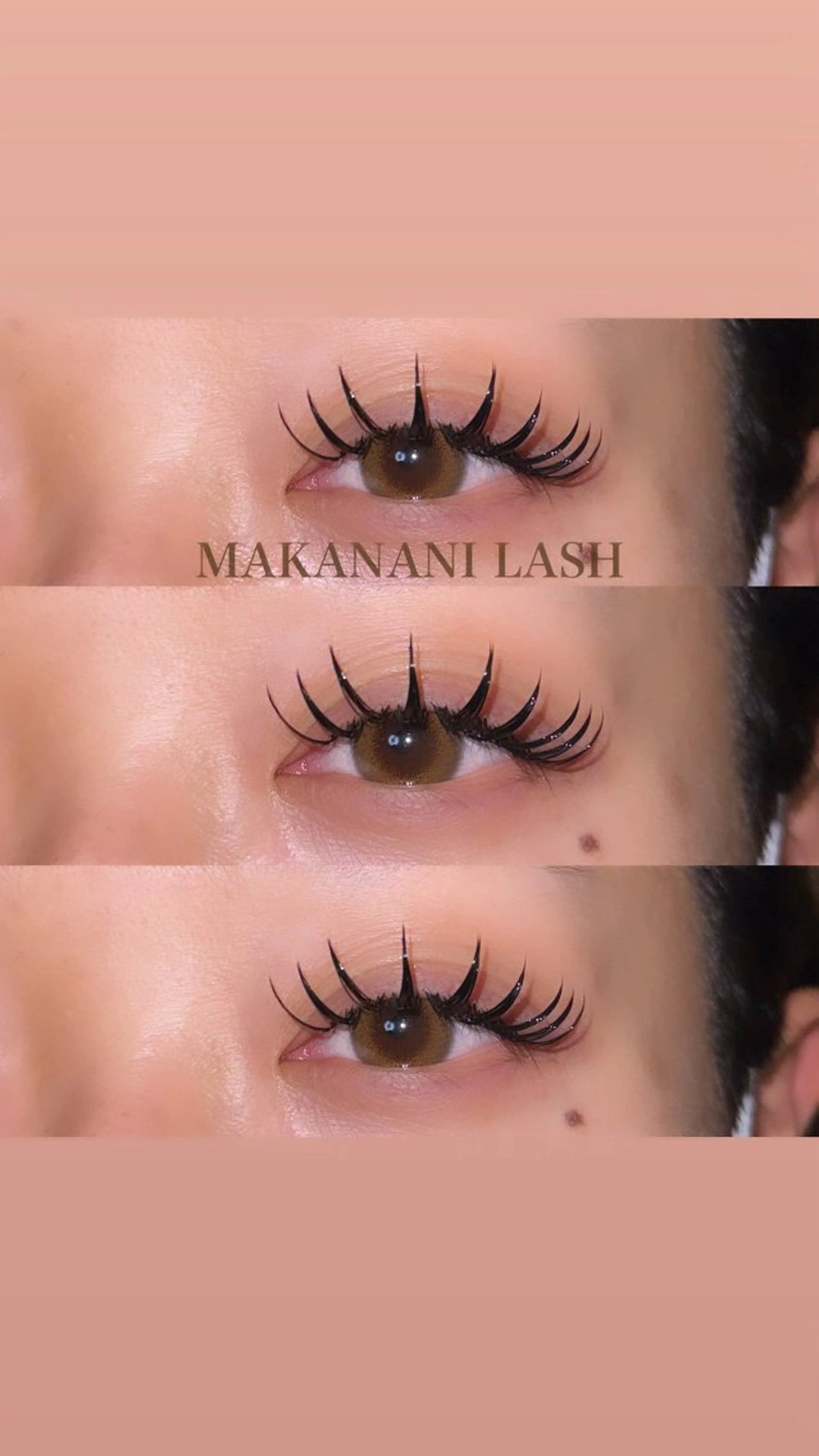 マツエク・マツパ 束感まつ毛 フラットラッシュ マツエク ヤマグチ リンのマツエク・マツパデザイン