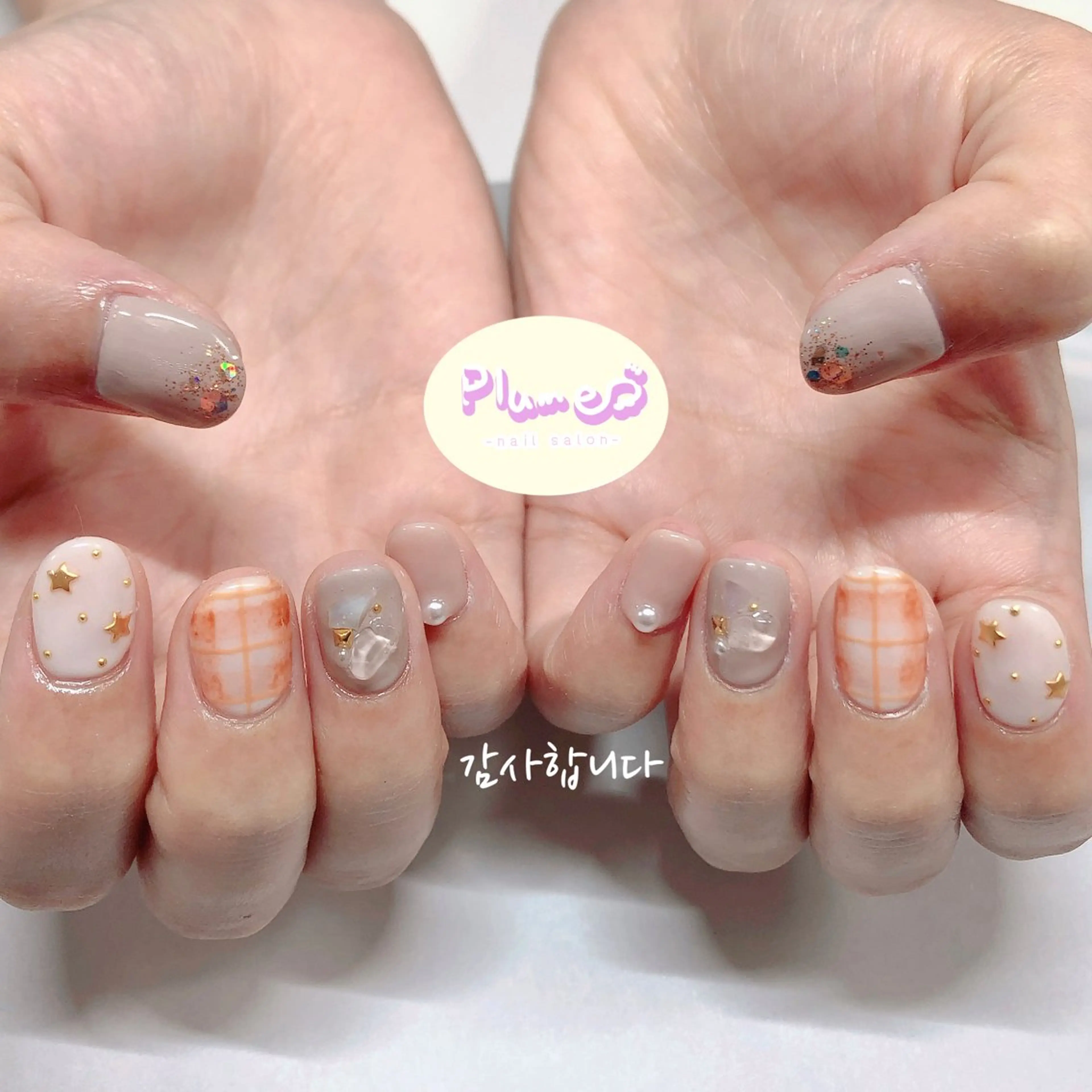 ネイル ハンドネイル plume nail ☆韓国ネイルのネイルデザイン