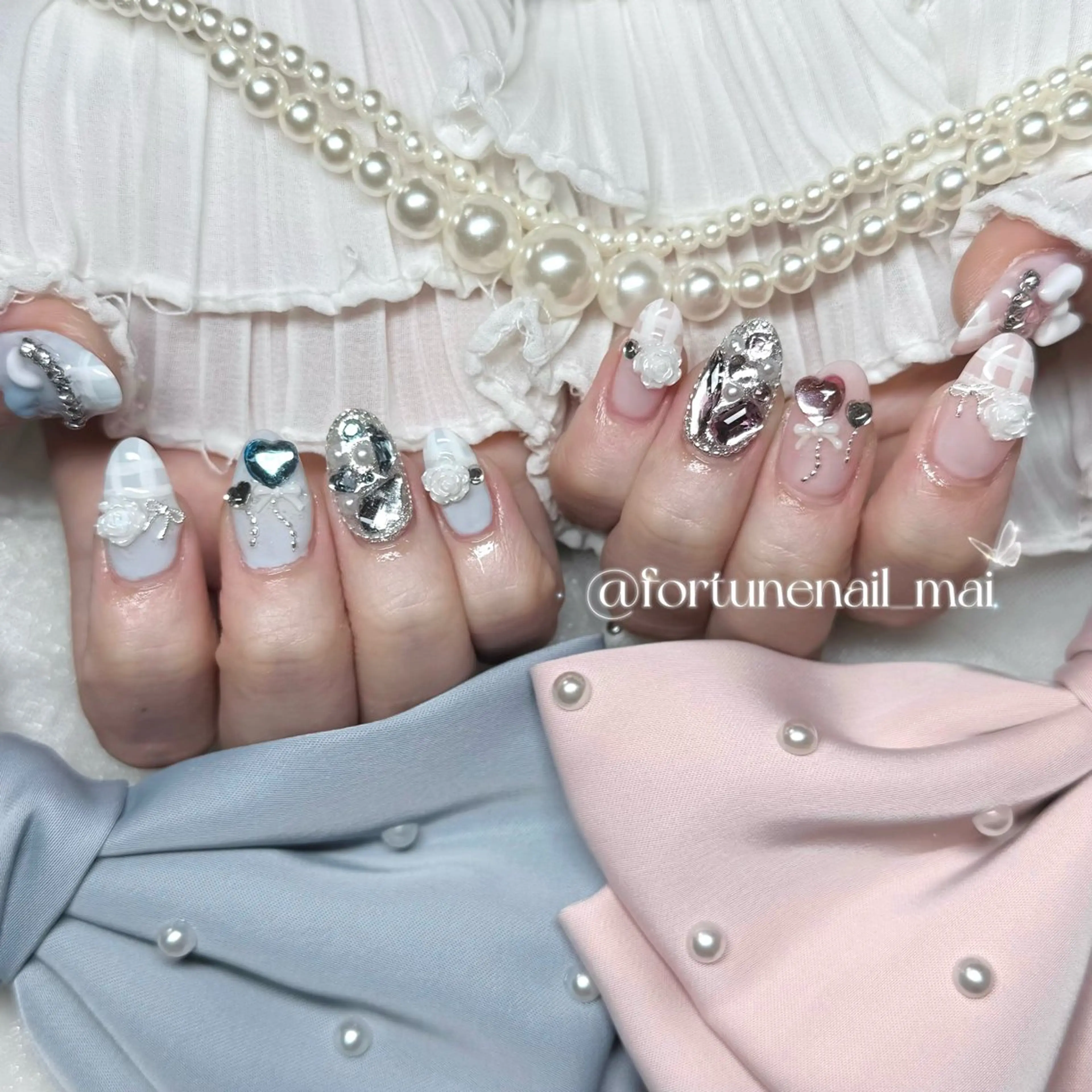 ネイル ガーリー 🎀Mai 🎀のネイルデザイン