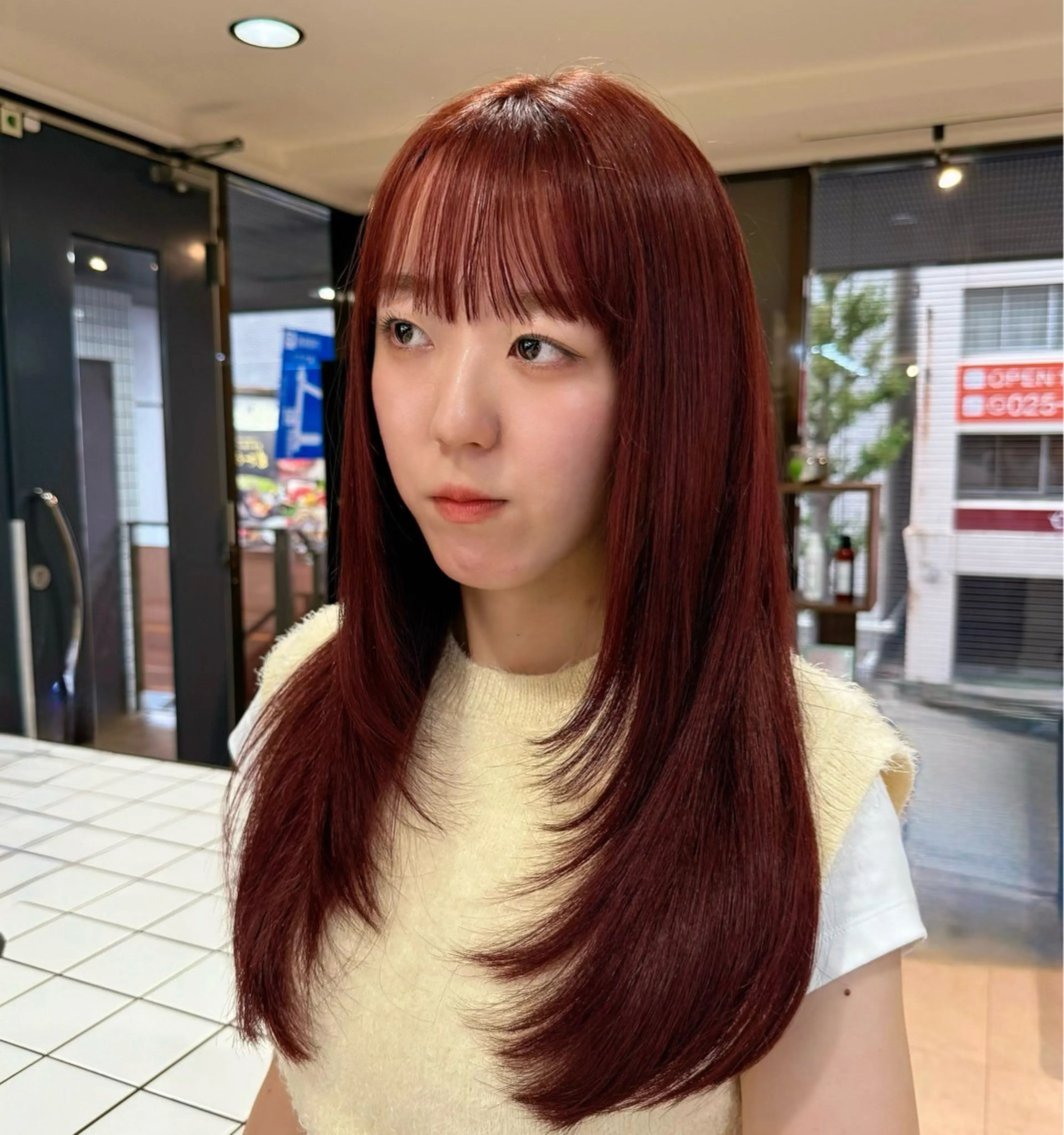ロング レイヤーカット 宮嶋 蓮のヘアスタイル