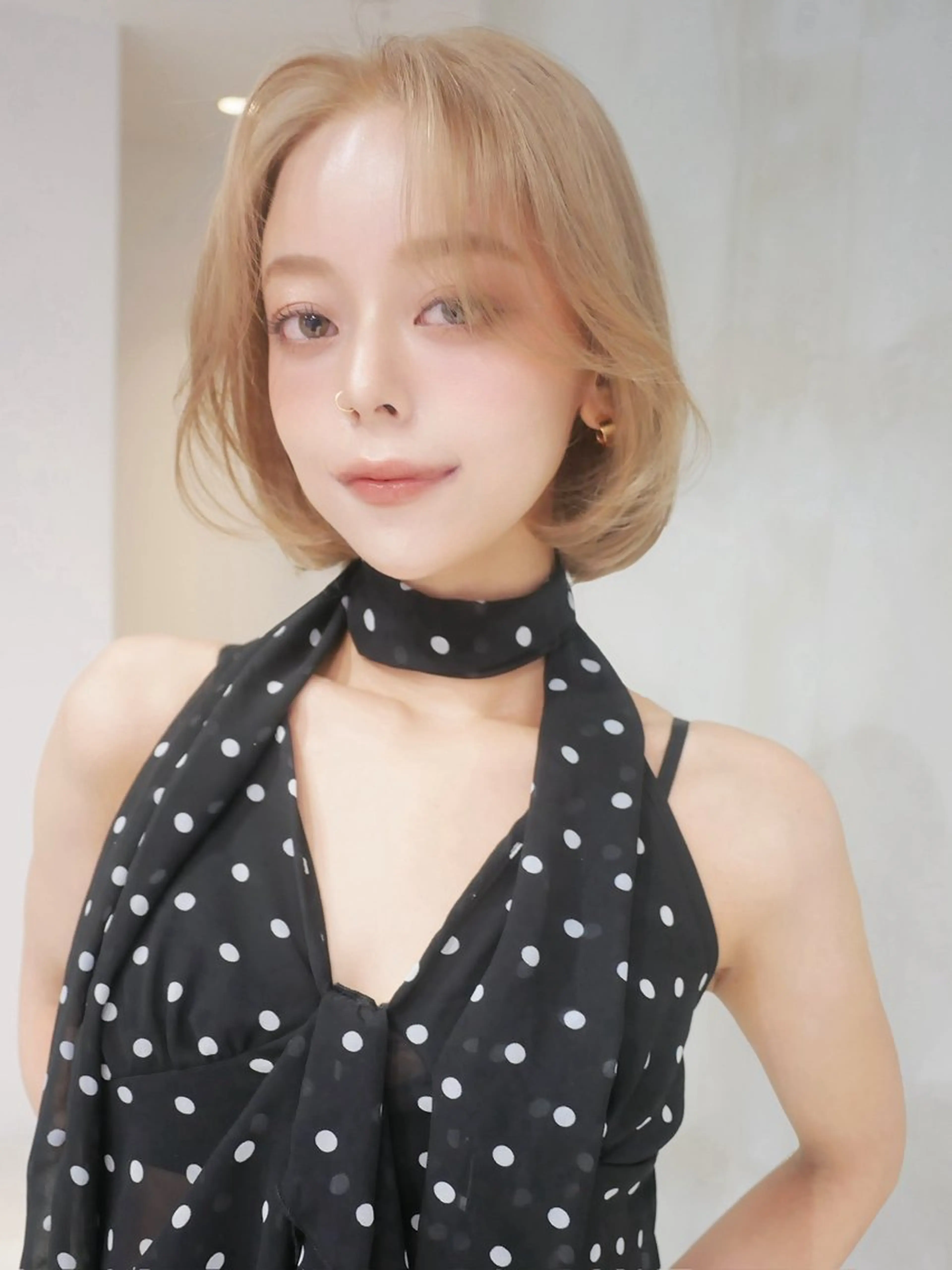 セミロング ヘアカラー トリートメント ナナ♡レイヤーカット ♡似合わせカラーのヘアスタイル