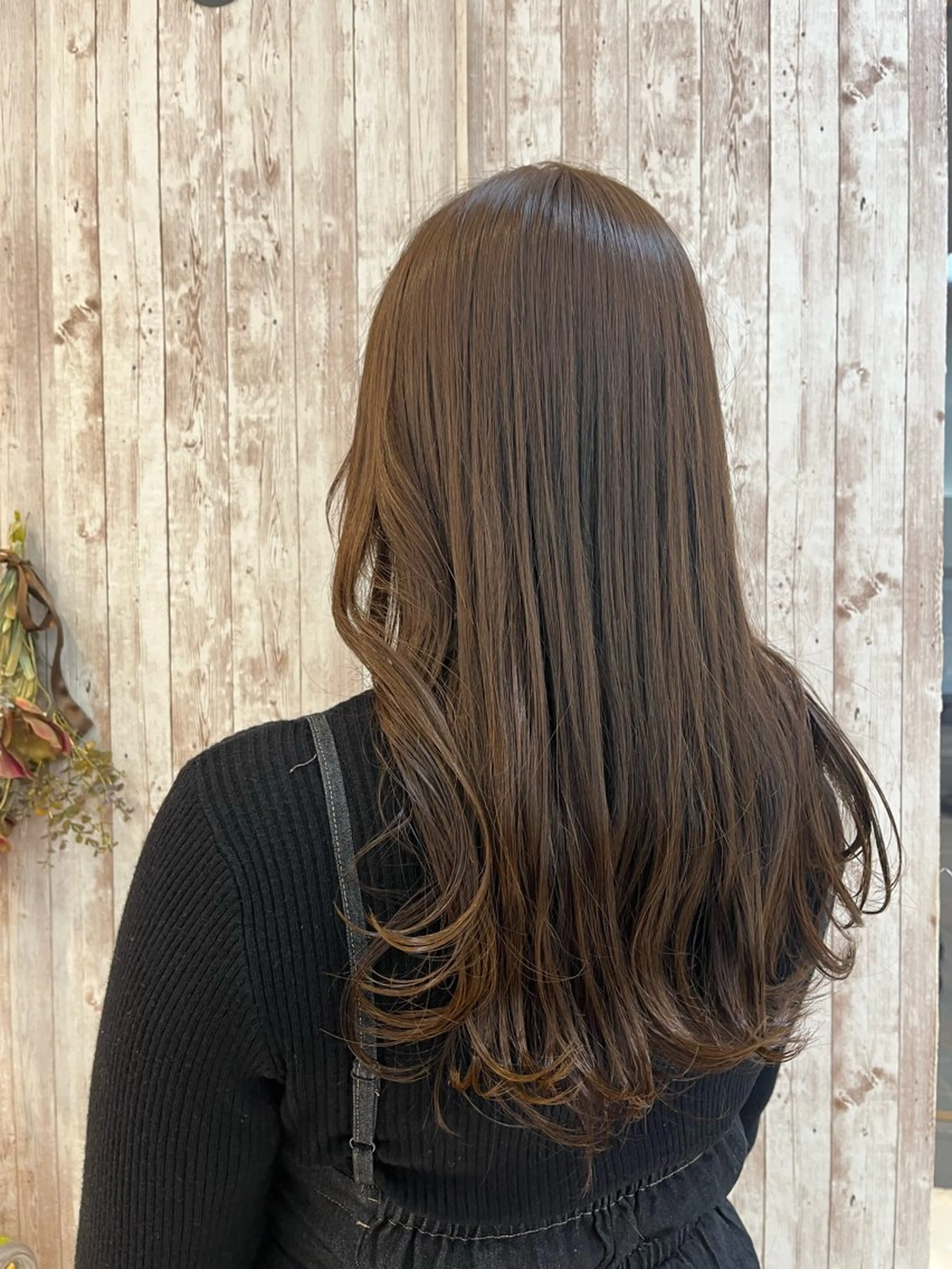 ロング カラー ベージュカラー ミルクティーベージュ カット minami🌿‬ 透明感カラー🫧のヘアスタイル