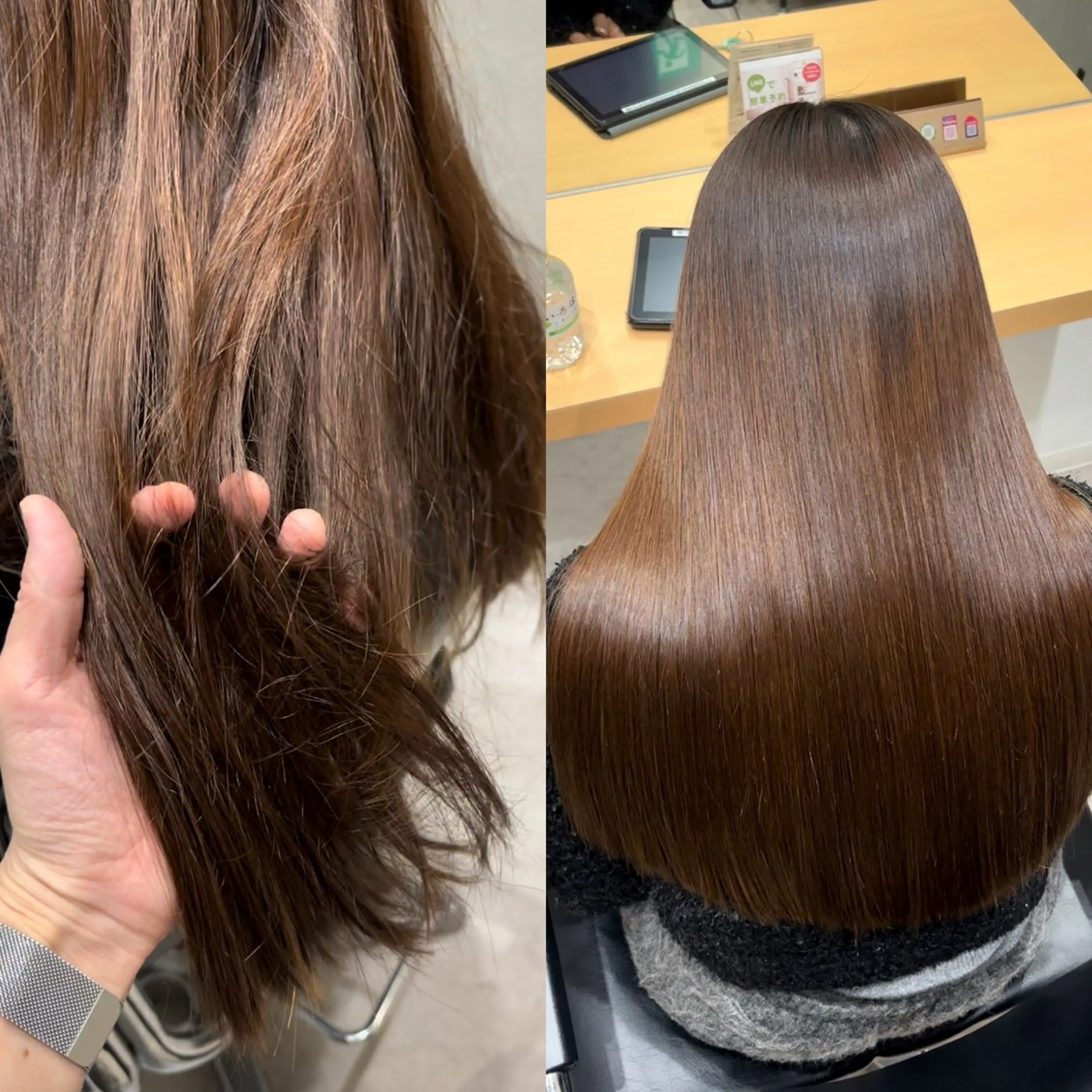 ミディアム 髪質改善 トリートメント トリートメント ヘッドスパ 髪質改善ヘアケア 艶髪特化/上田のヘアスタイル