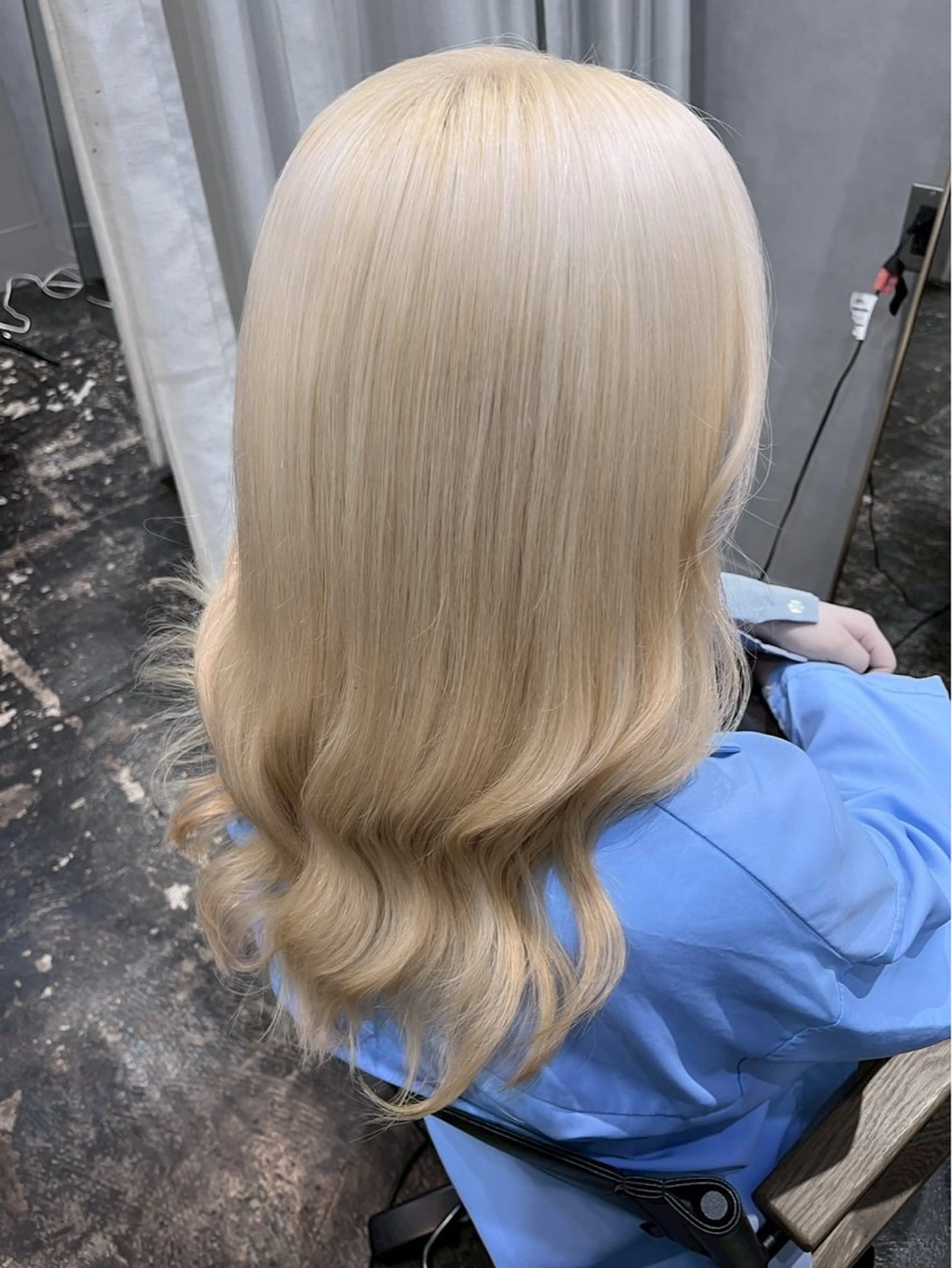 ロング カラー カット ヘアカラー トリートメント ハイトーン/韓国風/ 艶髪/吉祥寺のヘアスタイル